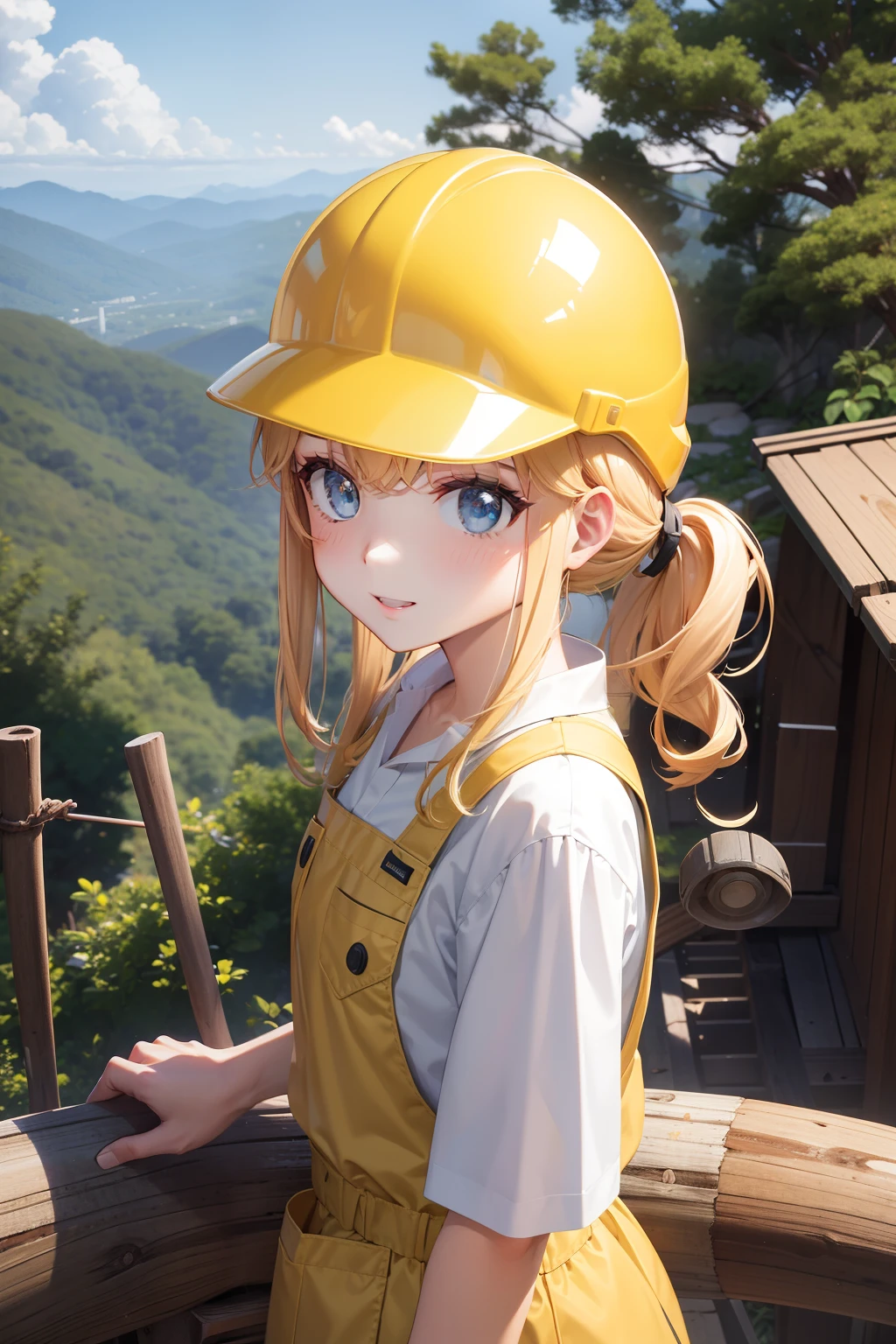 Princess、Workwear、Yellow helmet、Woodcutter