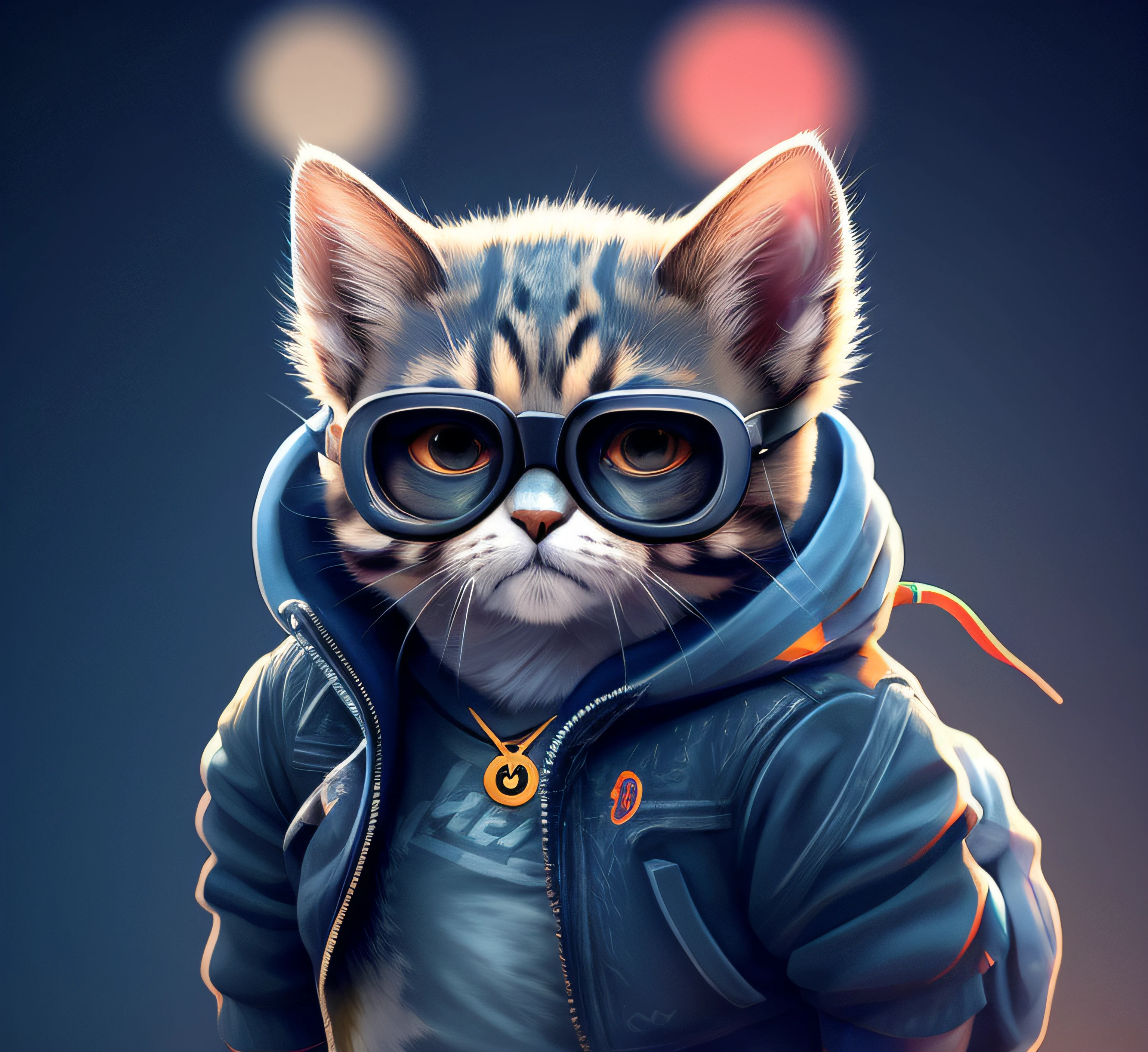 One Cat, t-shirt, wearing glasses, drinking milk, wearing designer clothing, realistic, 3d effects, 8k, Adobe Illustrator, thin strokes, vector