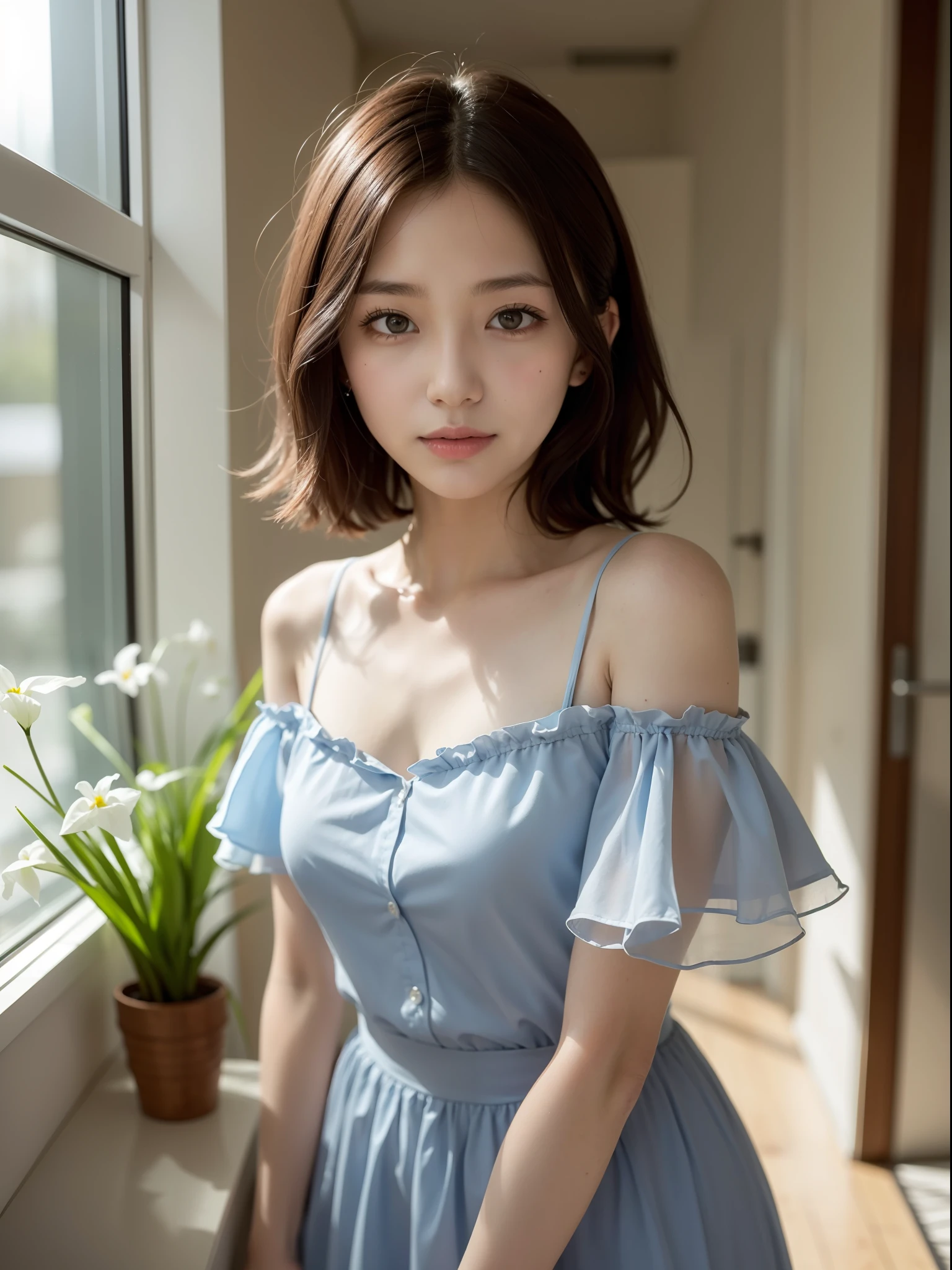 1 female, (ultra realistic, High resolution), (High resolutionの目, High Definition Hair, High resolutionの顔, High resolutionのふっくらとした唇), (The chest is open and the shoulders are far apart), 超大型bust, full body, loving smile, (highest quality: 1.4), Raw photo, (realistic, photo quality: 1.37), professional photographer, cinematic light, beautiful scenery, (detailed: 1. 2),1 female, (超realistic, High resolution), (detaileded eyes, detaileded hair, detaileded face, detaileded full lips), (Off-the-shoulder with open chest), bust, Upper body, cute smile, (highest quality: 1.4), Raw photo, (realistic, Photoshopped:1.37), professional photographer, cinematic light, (Are you okay:1.2),