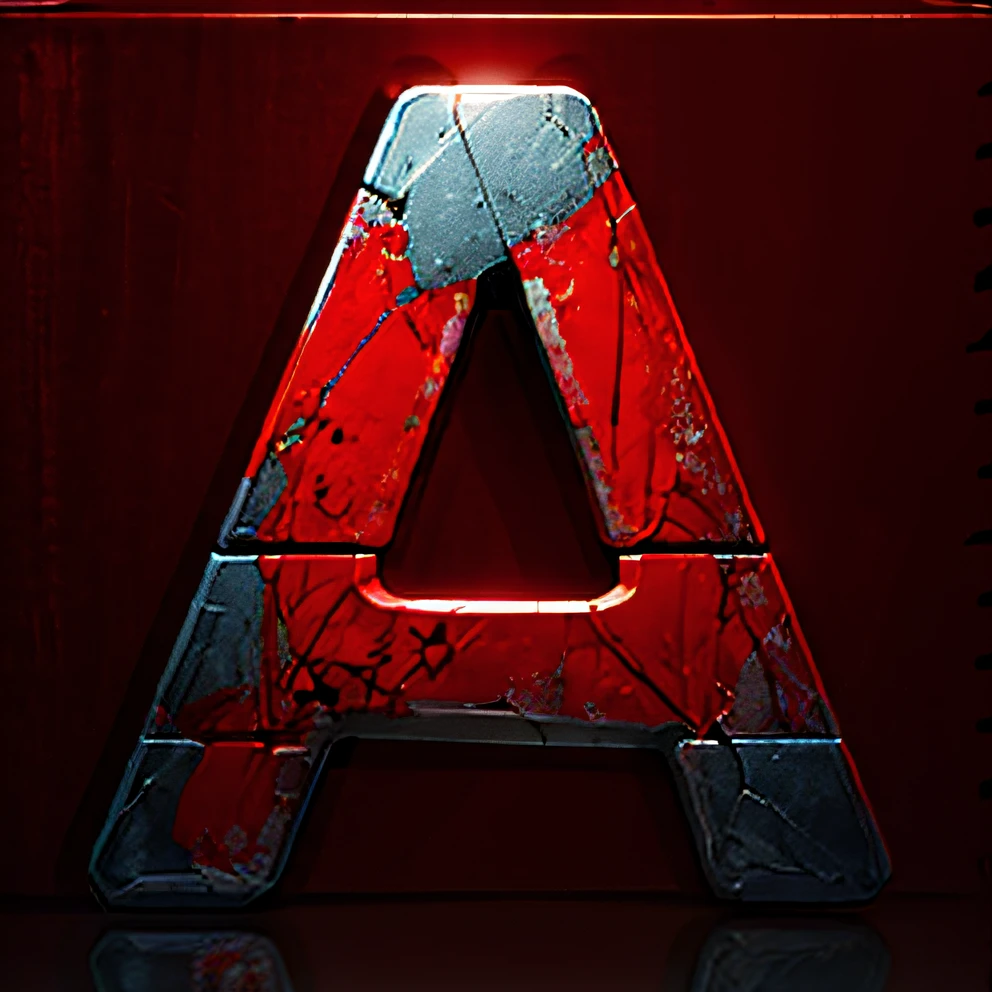 red colour,letter a,mayan,gameicon,highest masterpiece,high qulity,lisses
