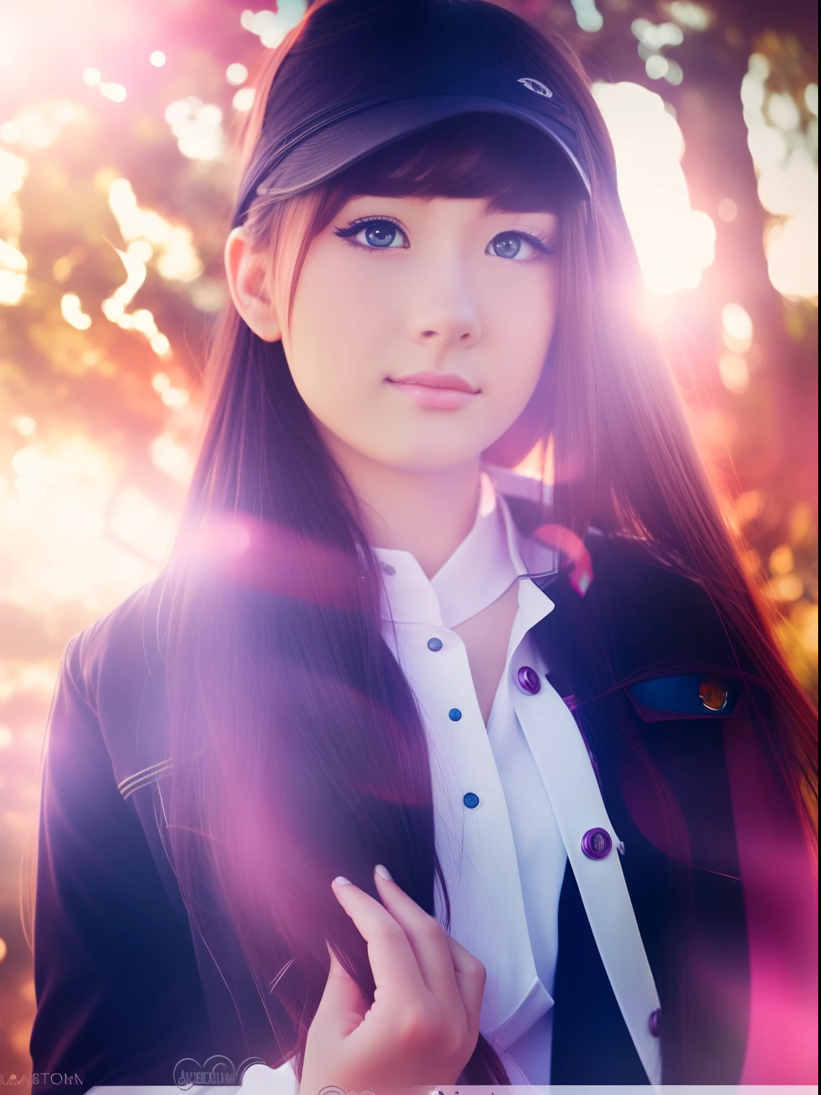 Professional photography, realistic background, beutiful face, anime