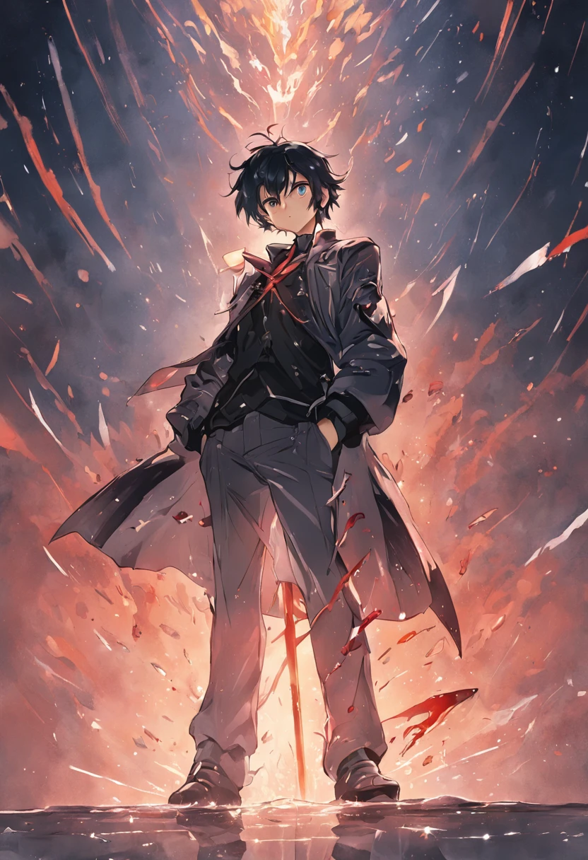 (1 Adult male),A high resolution, Sharp focus, Pixiv masterpiece, ((Complicated details)), highly detailed, natsuki_subaru, 1 man,perfect male figure,Urine on the trouser leg, Nervously bow your head,is shy,embarressed,exhilarated,is shocked,panicking,worry,A pool of urine formed around him,Very eager to pee,Unbearable,Wet yourself,Urine discharge,full bodyesbian,Kneel,Tired,decadent, blue color eyes(eyes glowing), Black hair short hair,Armour,cloaks,Armour,trousers,Shoulder armor,Leg armor,perspire,Drenched,Get wet,pissing,urine flows down the pants,look from down