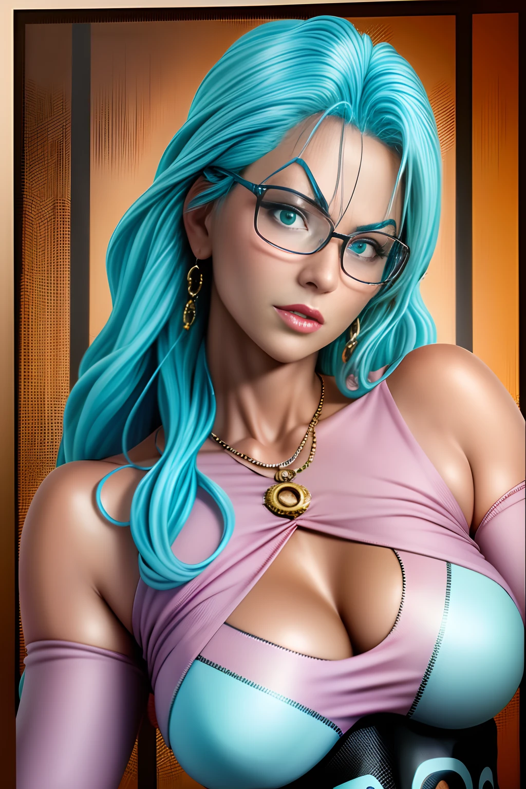 RAW photo, a portrait photo of , anime girl with teal hair woman, one of (high detailed skin:1.2), 8k uhd, dslr, soft lighting, high quality, film grain, Fujifilm XT3 anime girl with blue hair and glasses posing by the water,@mlsaiki696969@mlsaiki696969@mlsaiki696969