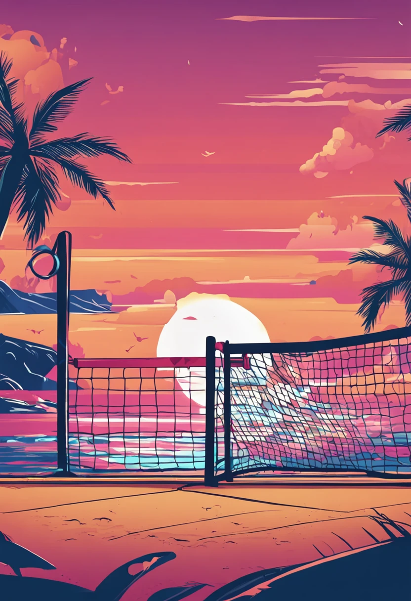 beach tennis logo icon