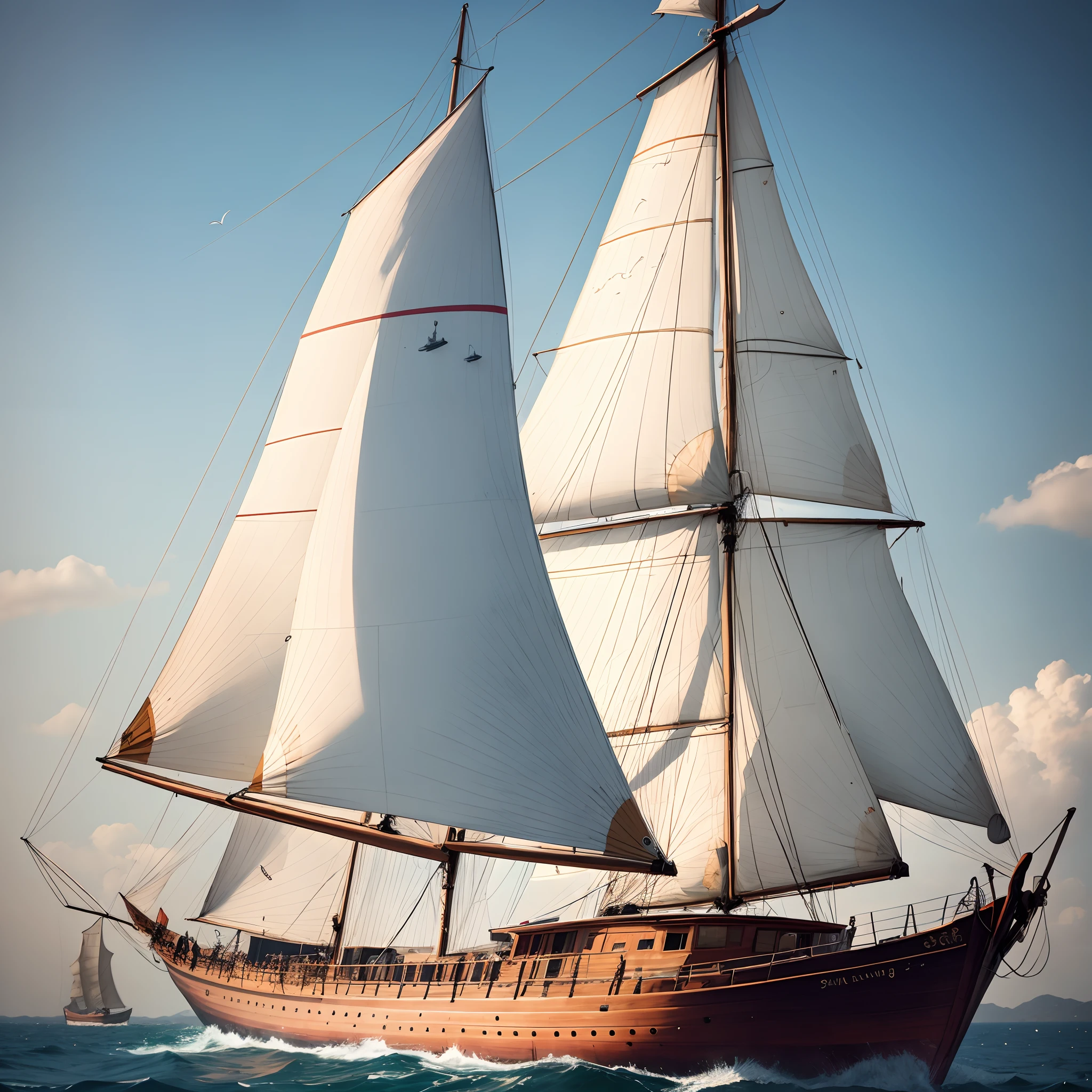 Lonely sail far away