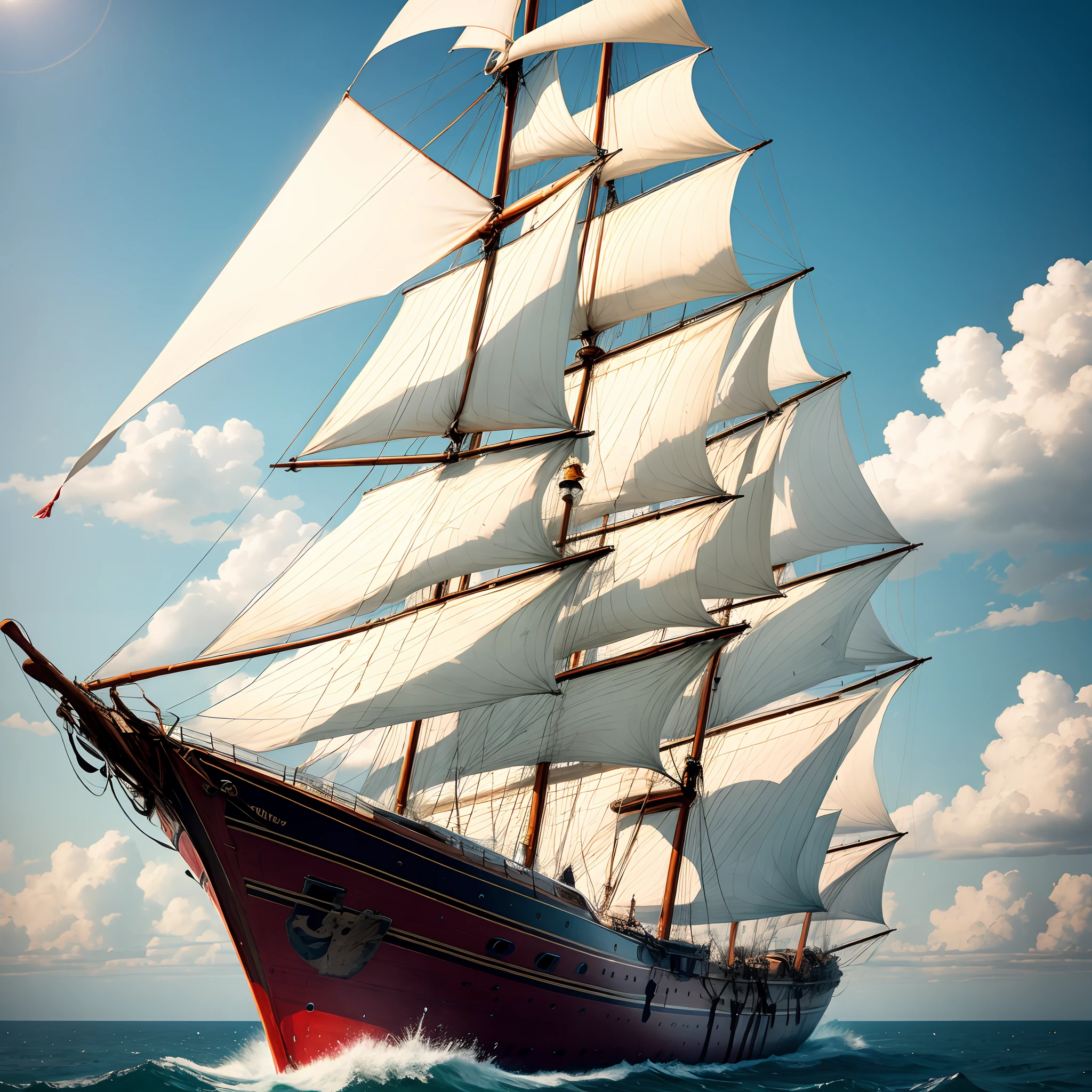 Lonely sail far away