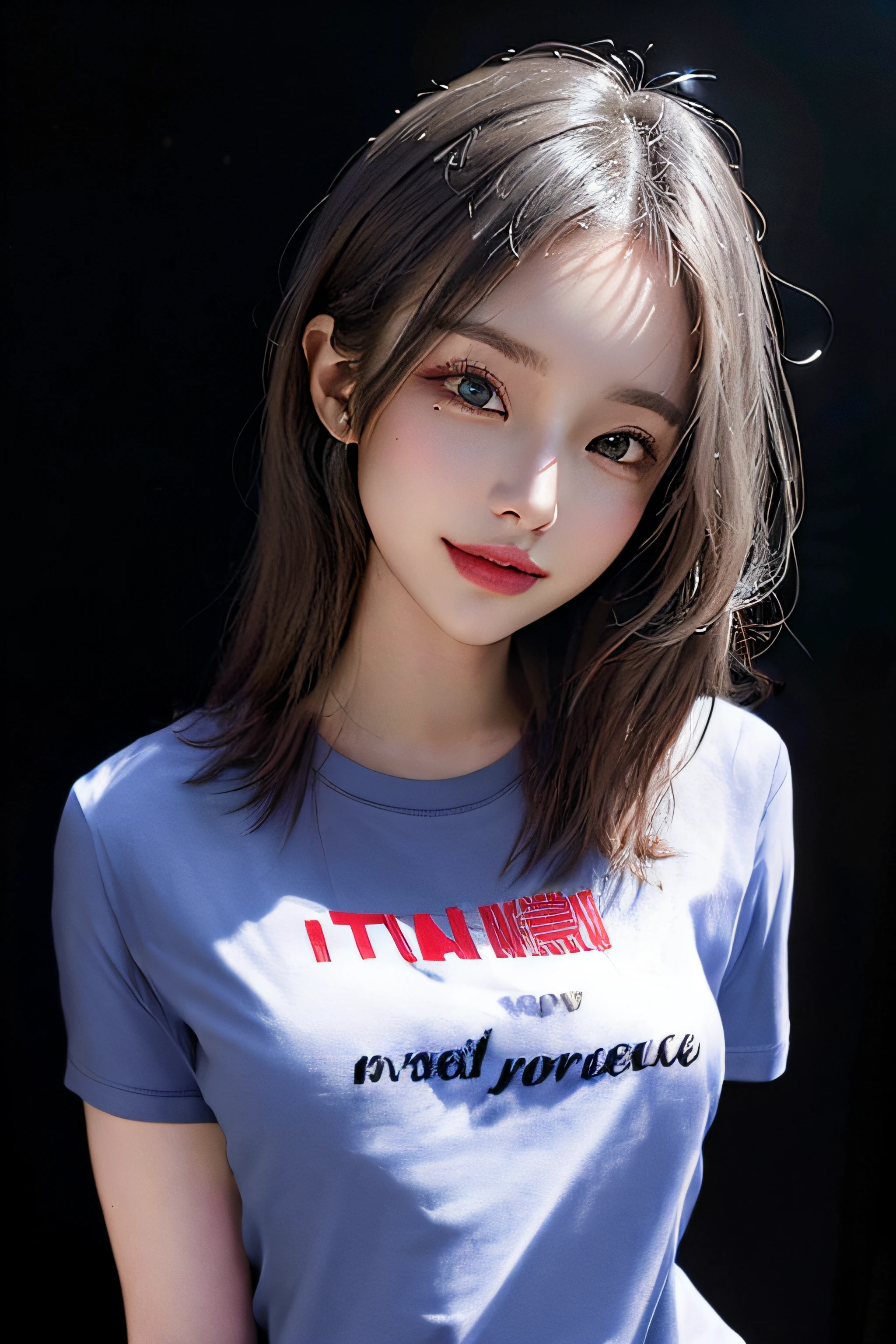 18 years old beautiful girl, very detailed faces, QHD , 8K , realistic Korean girl