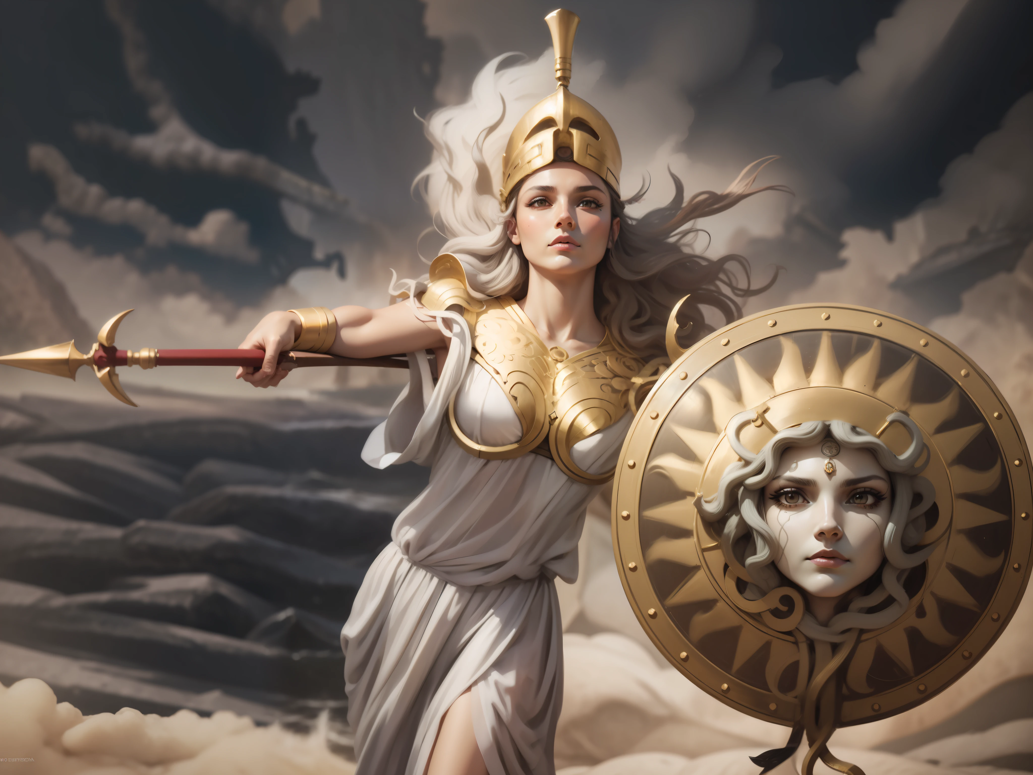 Gorgona Medusa face