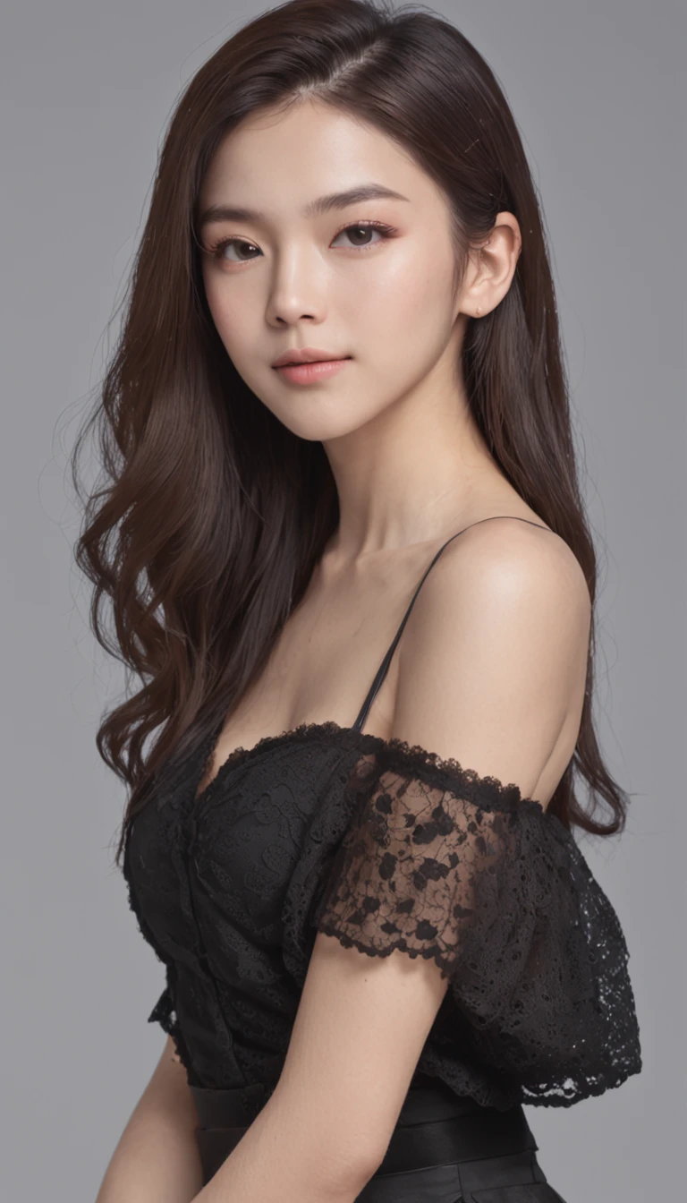 best qualtiy,tmasterpiece,超高分辨率,(photorealestic),(realisticlying:1.4),RAW photogr,1girll,(Full body photo,close-up all over the body,standing on your feet),good-looking face,Slim,Dignified,Small Fresh,(White color blouse,black short skirt, Professional Dress),ssmile,cabelos preto e longos,Beautiful hair accessories,Beautiful girl,Detailed scenes, Beautiful digital illustration, the detail,Hyper-detailed, Cinematic quality, correct hand,anatomy correct, ((From below))