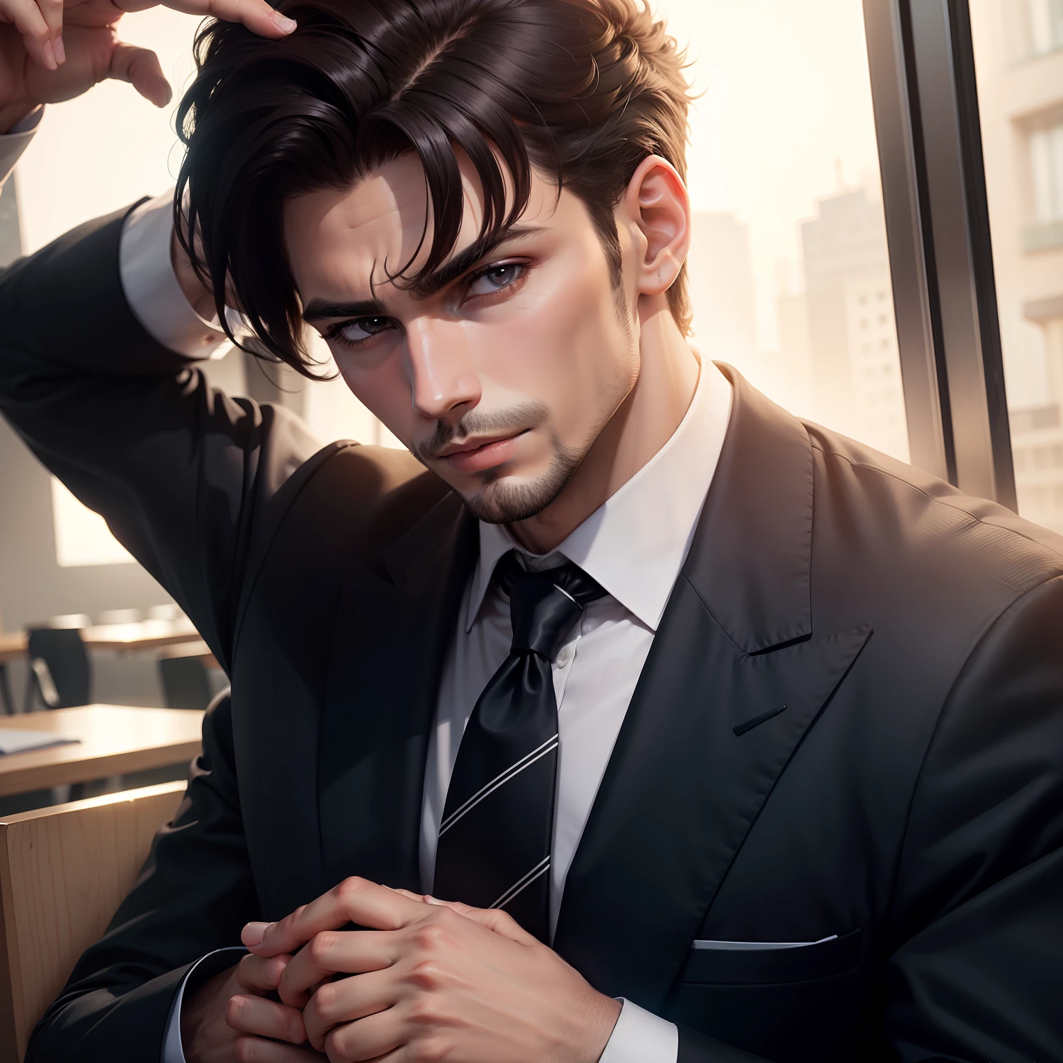 High level business man with frenchcut