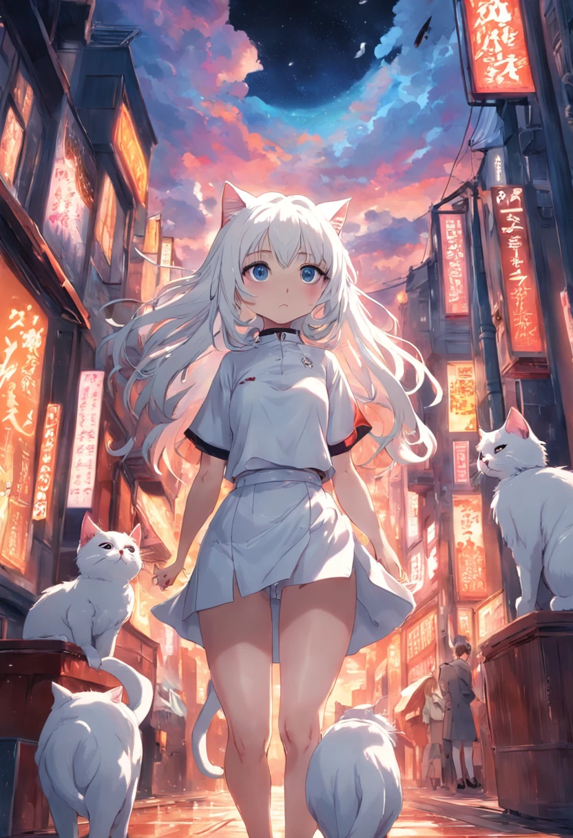 White cat lady,Superskirt,Raised sexy,Holes,washes