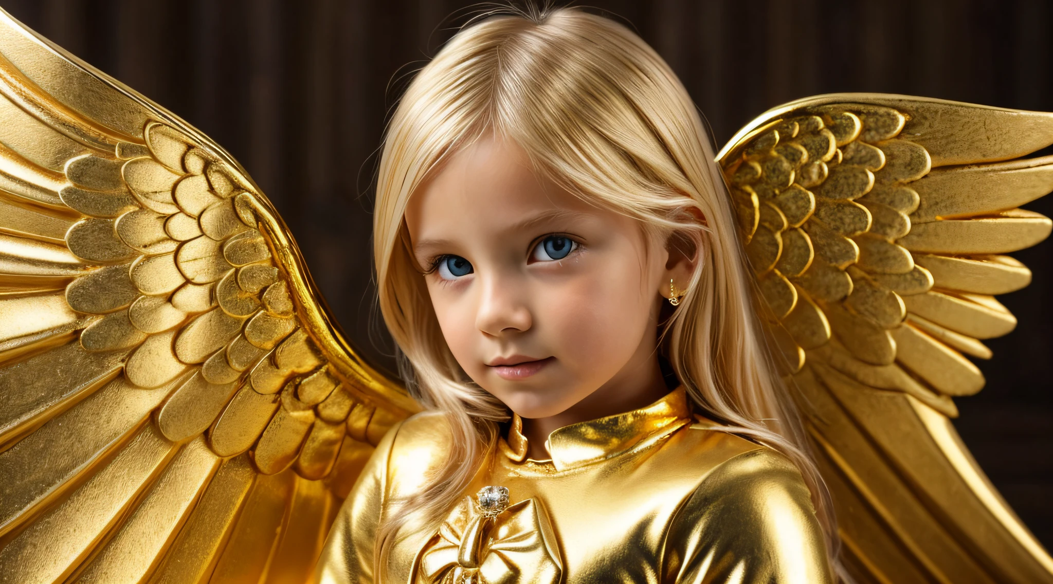 GIRL CHILD BLONDE GOLDEN ANGEL