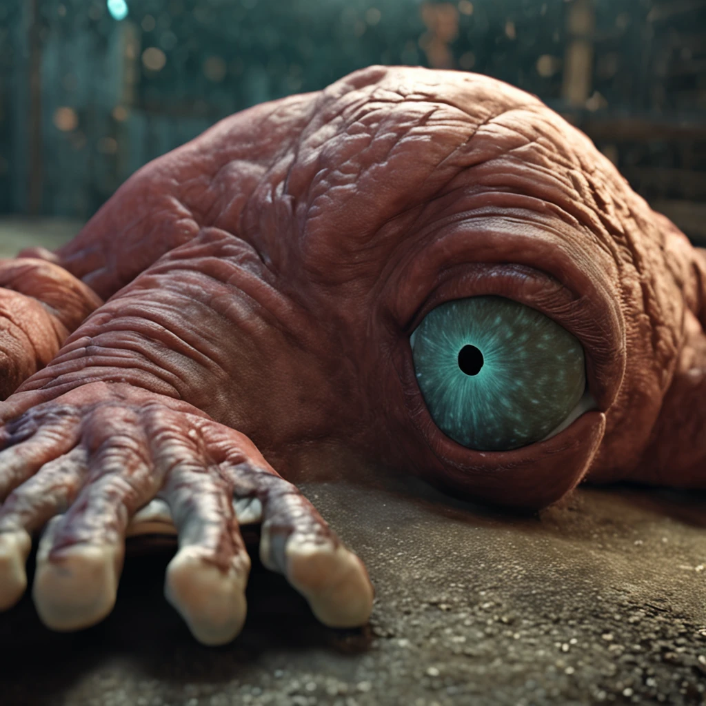 criar humano ultra realista respirando