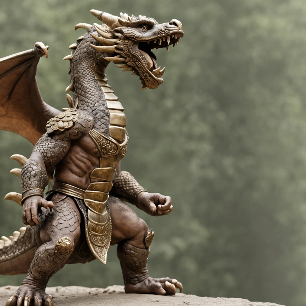 Super grand scene，Gladiators fight fierce dragons，Strong