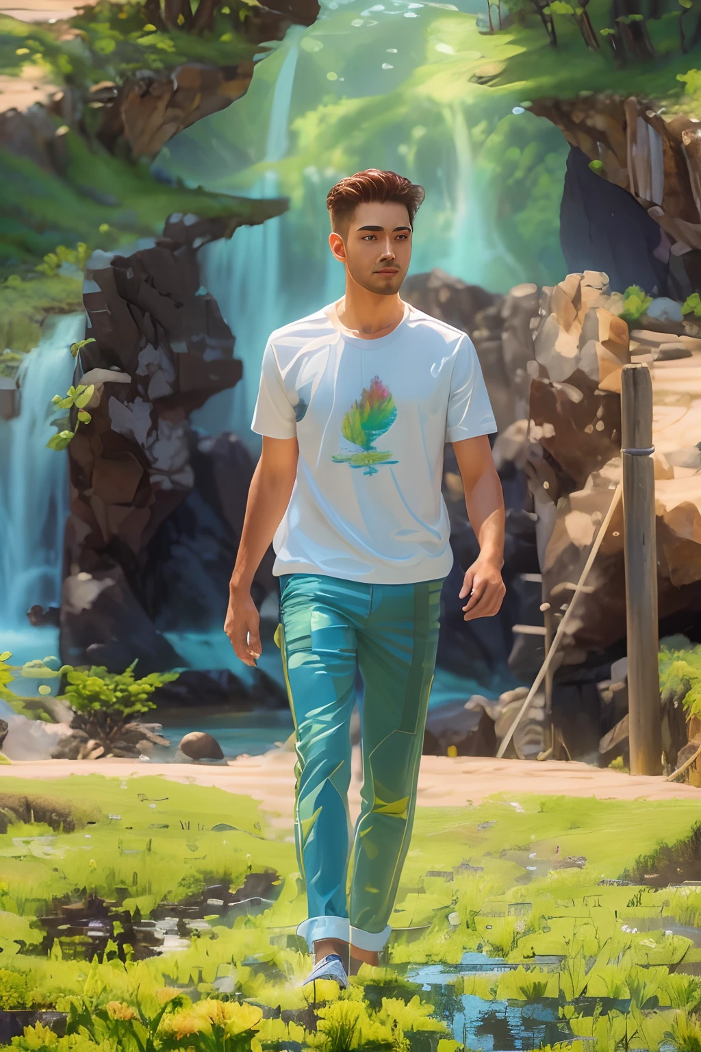 landscape, water, (extremely detailed CG unity 8k wallpaper), most beautiful artwork in the world, professional majestic oil painting, intricate, High Detail, Sharp focus, dramatic, photorealistic painting art