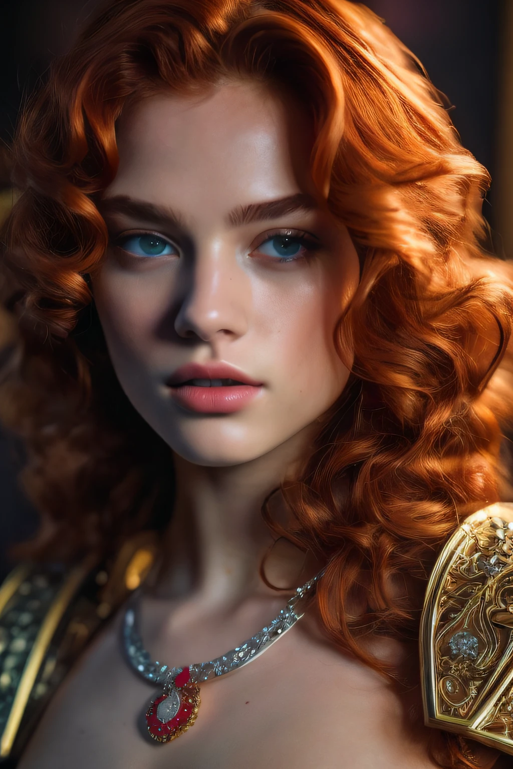 4k, higher resolution, best quality, perfect colors, Perfect shadows, perfect lighting, (European redhead model, (red eyes), (red shaved face. ), ((Film portrait)), King wearing silver crown and ruby jewelry, (two-tone leather), brown eyes, Looking at the viewer, (seductive face: 1.2), suitable body, perfect male body in Rome and Greek European costume and silk and gold Roman costume with ruby jewelry extremely detailed , peach skin, auburn hair, masterpiece, rubbish)), (Topless), ((I look at the viewer) ), male genitalia, (genital overflow), ((slipping genitals)), best quality, Realistic, Realistic, Award-winning illustrations, (High-detail face and skin texture), (Full-length), (Intricate detail: 1.2), (Detail), (Intricate detail), (Cinema lights, Best Background Light Quality), bold lines, Sharp focus, Official Art, Unity 8k, Absurd, incredibly absurd, huge file size, Ultra-Girl, fantastic art, RTX, ((Close download from award-winning studio)), , (Save the mouth), perfect hands, beautiful eyes, perfect face