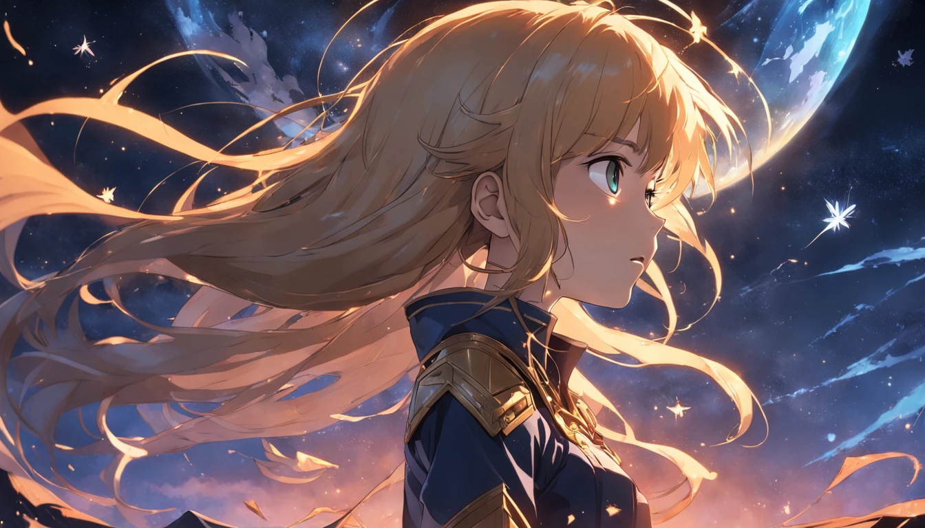 "Illustrate Nova's determination as she embarks on her journey.