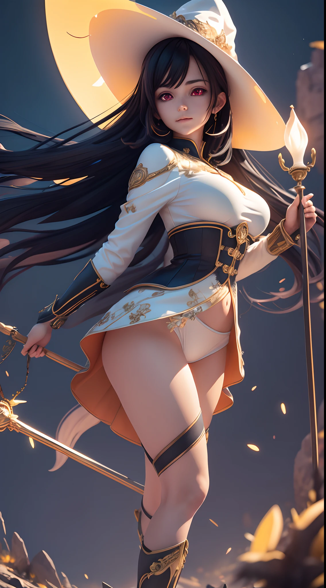 ((white outfit)), revealing, big breasts, 30 years old, young beautiful girl, ultra detailed, official art, unity 8k wallpaper, BREAK, neon lighting, (vibrant glow):1.2, dynamic colors, striking contrast, futuristic vibe, electric energy, reflective surfaces, masterpiece, best quality, ultra-detailed, illustration, 1girl, solo, fantasy, flying, broom, night sky, outdoors, magic, spells, moon, stars, clouds, wind, hair, cape, hat, boots, broomstick, glowing, mysterious, enchanting, whimsical, playful, adventurous, freedom, wonder, imagination, determination, skill, speed, movement, energy, realism, naturalistic, figurative, representational, beauty, fantasy culture, mythology, fairy tales, folklore, legends, witches, wizards, magical creatures, fantasy worlds, composition, scale, foreground, middle ground, background, perspective, light, color, texture, detail, beauty, wonder, adult, 30 years old, loraeyes, pauldrons, magic circle, evil, vampire teeth, 30 years old, adult, magic circle, magic_circle, red_glow, red glow, (masterpiece, best quality, ultra-detailed, best shadow), (detailed background,dark fantasy), (beautiful detailed face), high contrast, (best illumination, an extremely delicate and beautiful), ((cinematic light)), colorful, hyper detail, dramatic light, intricate details, (1 girl, solo,black hair, sharp face,low twintails,red eyes, hair between eyes,dynamic angle, magic circle), blood splatter, swirling black light around the character, depth of field,black light particles,(broken glass),, 30 years old, beautiful girl, ultra detailed, official art, unity 8k wallpaper, BREAK, neon lighting, (vibrant glow):1.2, dynamic colors, striking contrast, futuristic vibe, electric energy, reflective surfaces