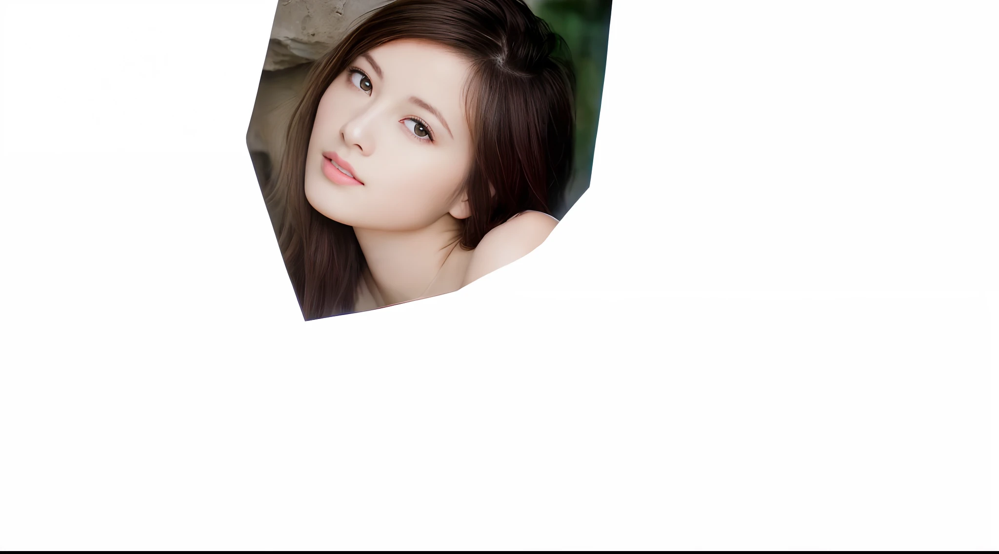 (16k, ultra high res, best quality, high quality, masterpiece:1.3), (a professional photo of girl), RAW photo, realistic illustration, (ultra detailed eyes and face), (ultra detailed beautiful skin), there is a woman that is looking through a hole in the wall,
