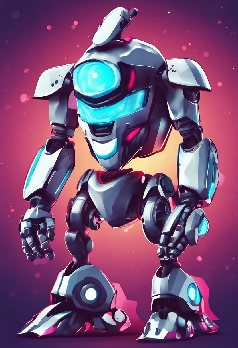 a vector mascot logo for an high tech company AI based called. White background