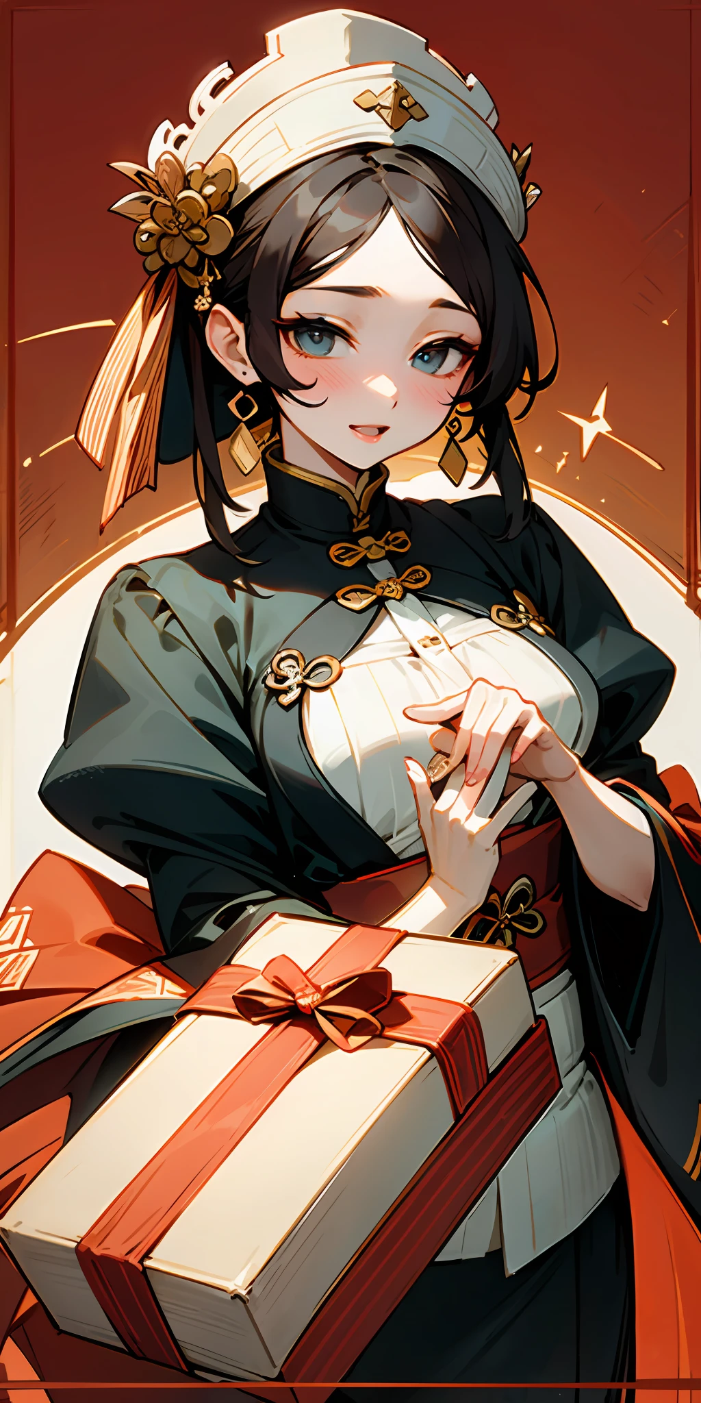 I want to make a gift box that combines French romance and Song dynasty style