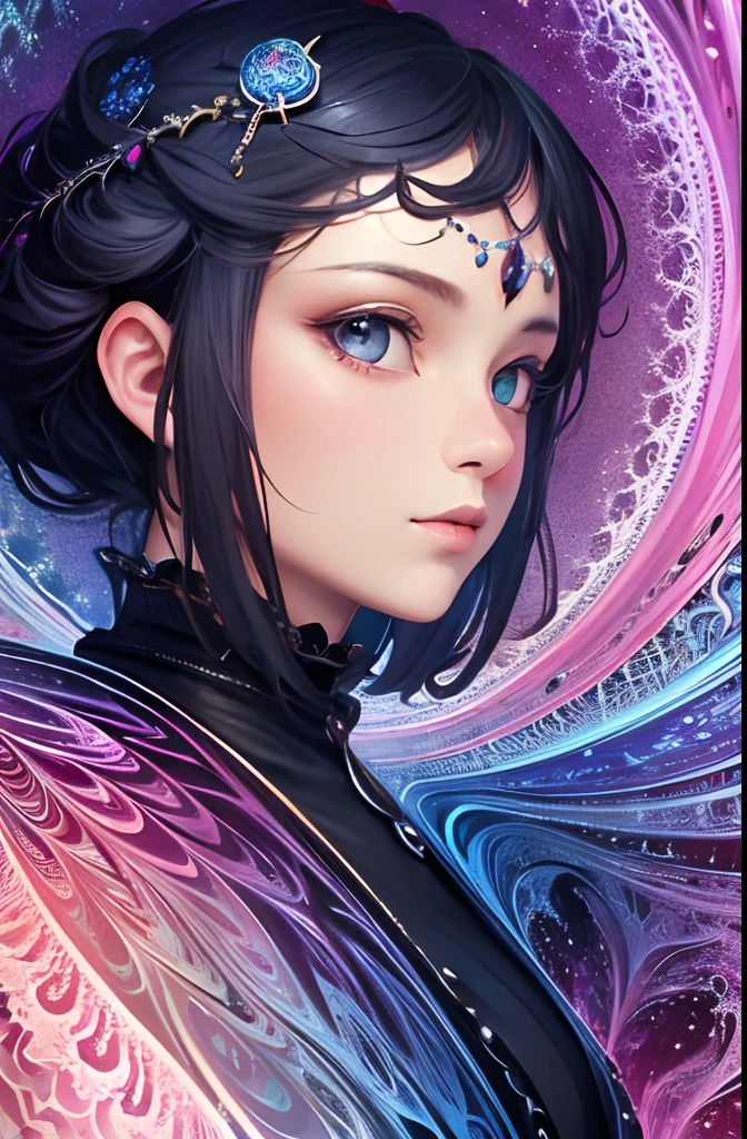 (masterpiece, top quality, best quality, official art, beautiful and aesthetic:1.2), (1girl), extreme detailed,(fractal art:1.3),colorful,highest detailed