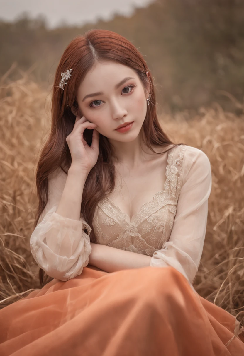 1girll,(full bodyesbian:1.4),Polycystic ovaries,The barefoot,独奏,hatflower,
Cinematic lighting,Strong contrast,romantic realist style,High level of detail,(Fairy tale scenes),Rose,yellowflower,Red flower,Bird,unit,make up,Gemstone,headdress,dress,Bare shoulders, style-swirlmagic