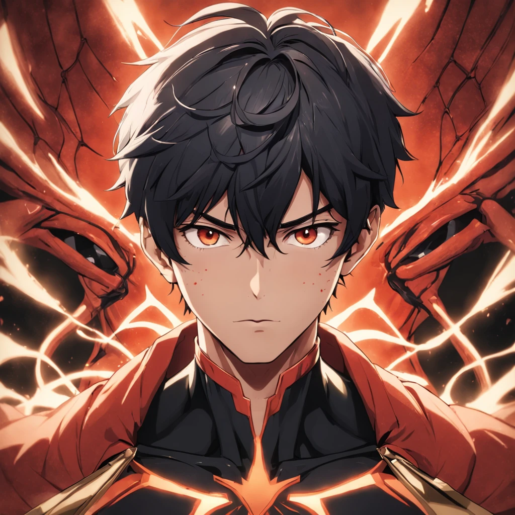 Retrato de um homem vestindo um terno baseado no homem-aranha, Exquisite fan art, altamente detalhada, estilo aranha verso