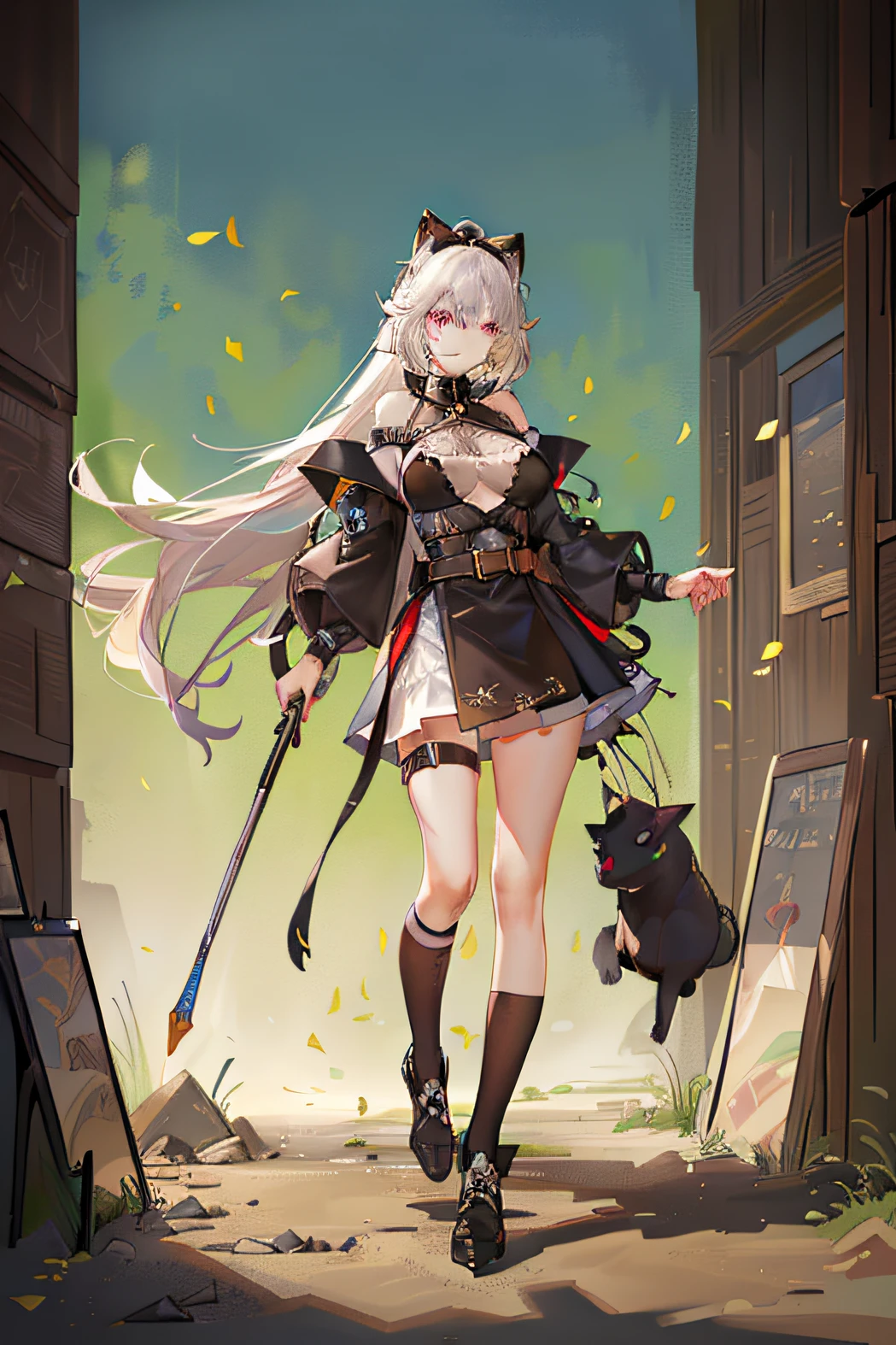 Standing painting，Look at the eyes of the garbage，quadratic element，Flat coating，a matural female，huge tit，sabre，haughty