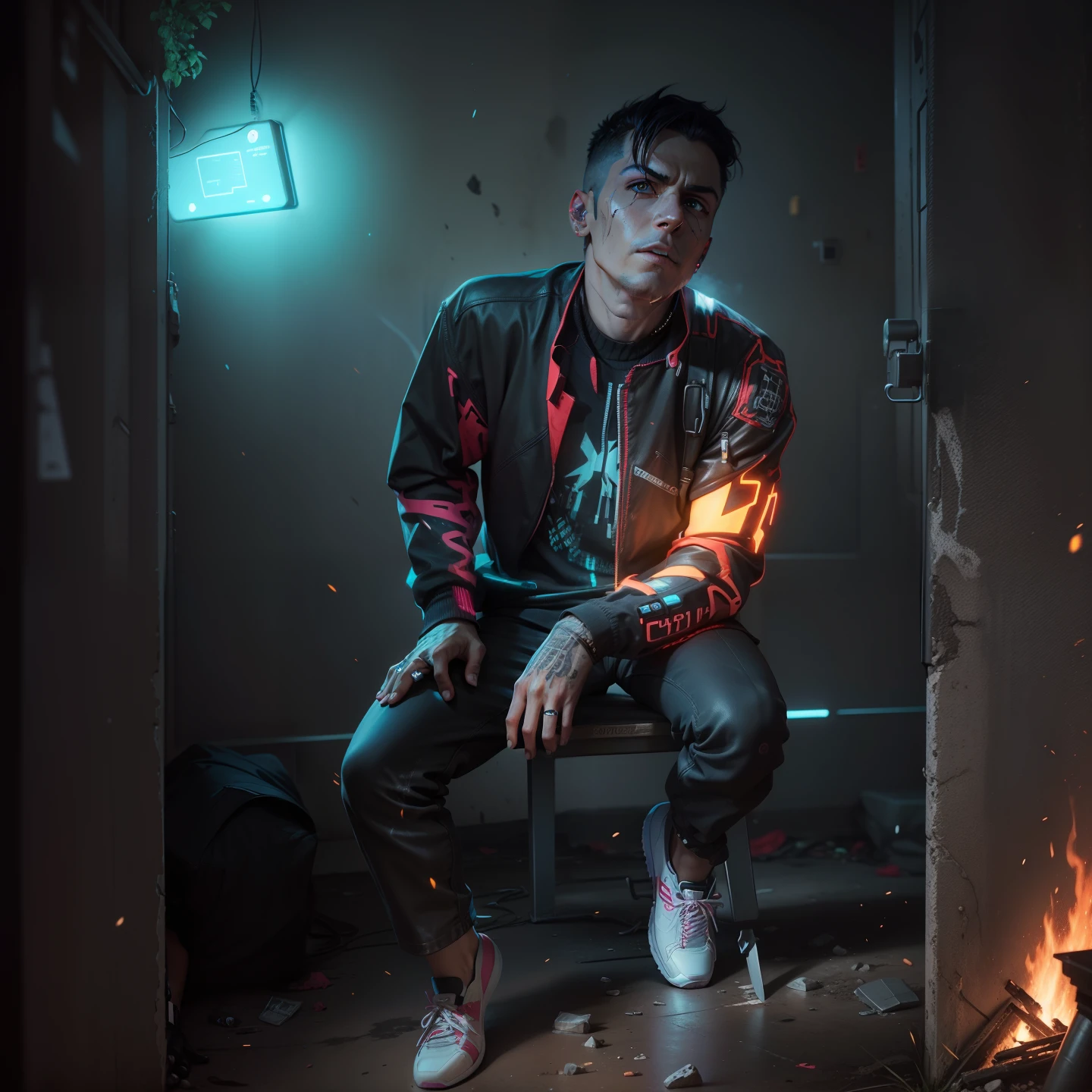 change real. Face .cyberpunk. 4k . Ultra. Hd. . Beautiful. Good look