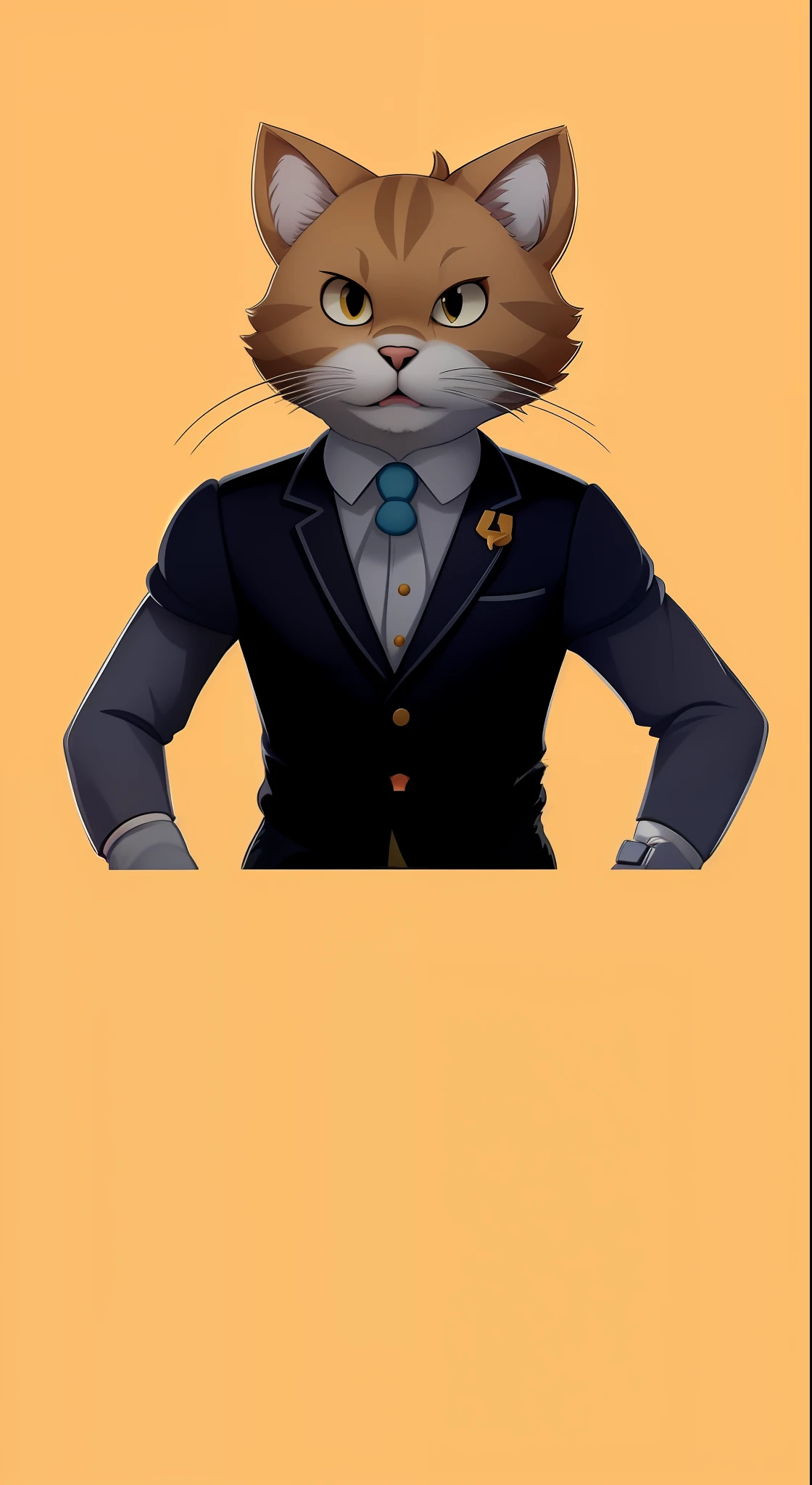 there is a cat with a hat on its head, Retrato de personagem peludo, generic furry style, personagem peludo, sem texto, retrato de corpo inteiro, retrato de personagem de corpo inteiro, Retrato de corpo inteiro do personagem, Retrato de personagem de corpo inteiro, sem linha, !!retrato de corpo inteiro!!, um gato antro, d & d estilo retrato de corpo inteiro, peludo do gato, fursona furry art commission
