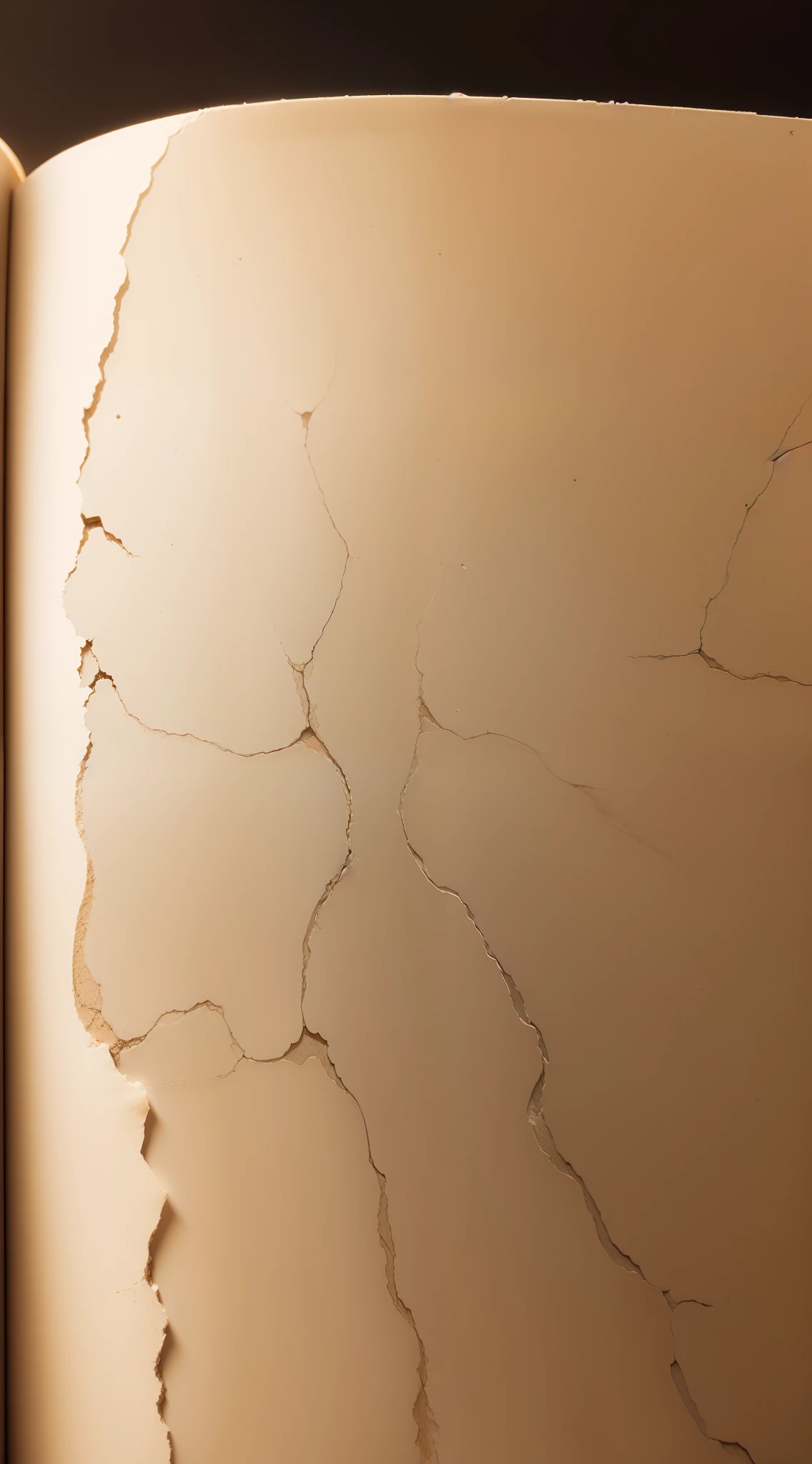 a blank page from an old book, skin texture, close up