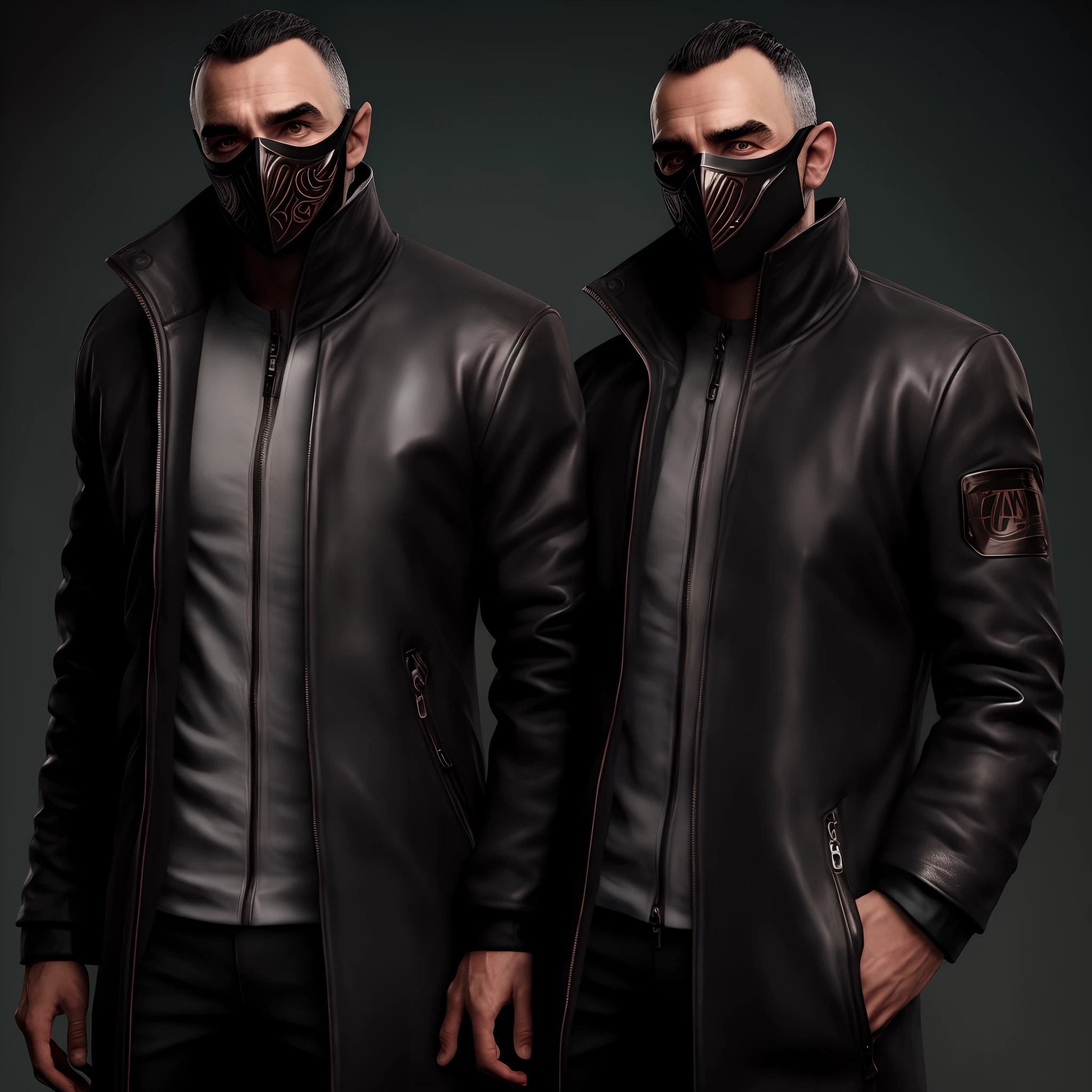 Personagem masculino, com capuz, WMASK, forte com asas