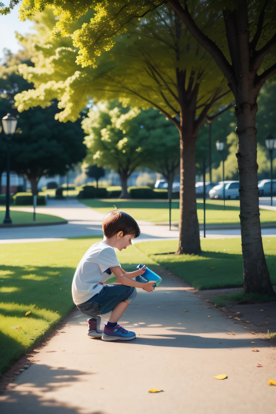 A photo of a playing in a park, com a legenda "ADHD doesn't mean you're not smart or capable. It just means you learn differently."
