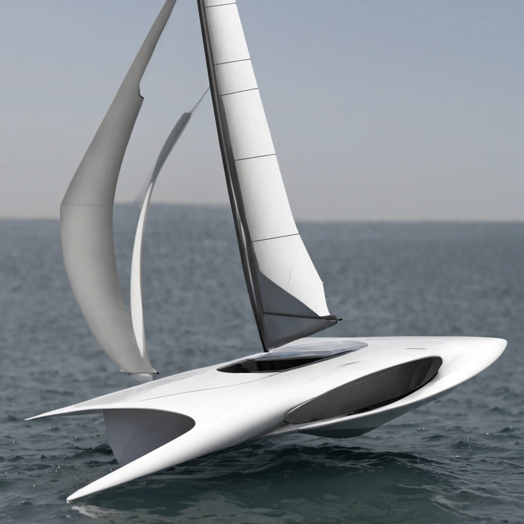 ((Obra-prima)),(((melhor qualidade)),(folha de design de RACING SAIL FUTURISTICO , WITH Foil FOR HYDRODYNAMICS , mesmo BARCO, frente, lado, costas), 插圖, ARTE CONCEITUAL 1 BARCO, SKETCH, Drawn in pencil, PROTOTYPE DESIGN ( fundo branco: 1.3)