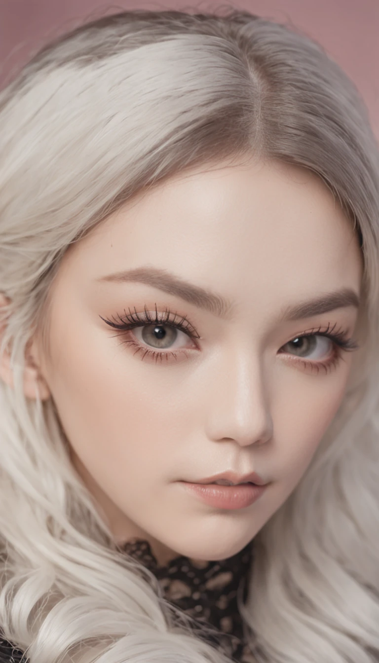 (masutepiece, best quality:1.2), 8k, 85 millimeters, Arte Oficial, uma loira、Foto RAW, absurdos, cabelo loiro platinado;, (olhos azuis, lolita moda, Sweetlolita, lo gothic, vestir:1.2), idol face, um close-up, Beautiful girl, Gardenia, Copenhaga, manga curta, elegence, sofisticado, Gardenia, Olhando para o Viewer, filmic grain, chromatic abberation, foco nítido, luzes faciais, dynamic lighting, Cinematic lighting, Rosto detalhado, dentro da sala de aula