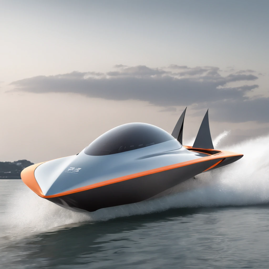((Obra-prima)),(((melhor qualidade)),(folha de design de RACING RUNABOAT FUTURISTICO , WITH Foil FOR HYDRODYNAMICS , mesmo BARCO, frente, lado, costas), 插圖, ARTE CONCEITUAL 1 BARCO, SKETCH, Drawn in pencil, PROTOTYPE DESIGN ( fundo branco: 1.3)