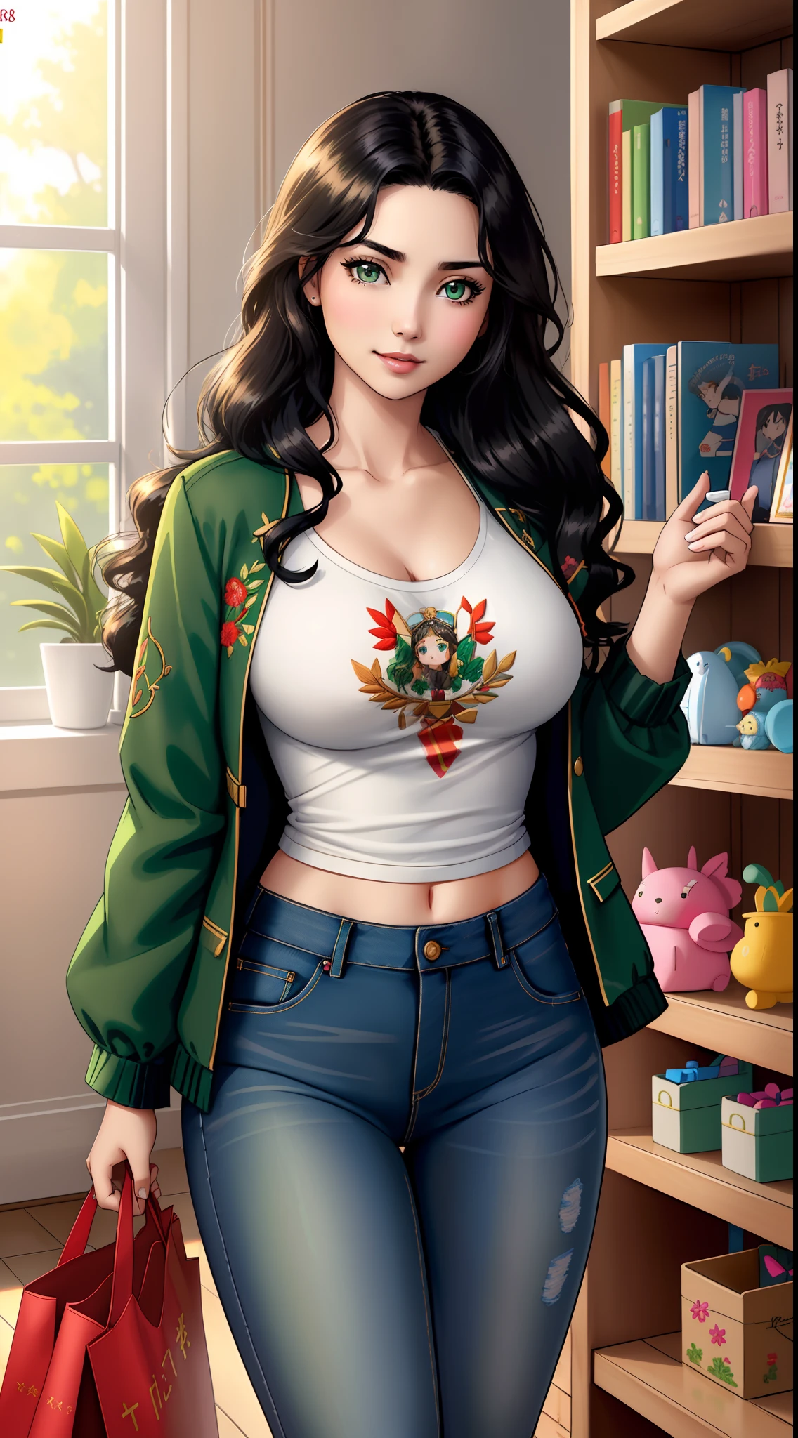gorgeous tomboy duidess, clothes made of leaves