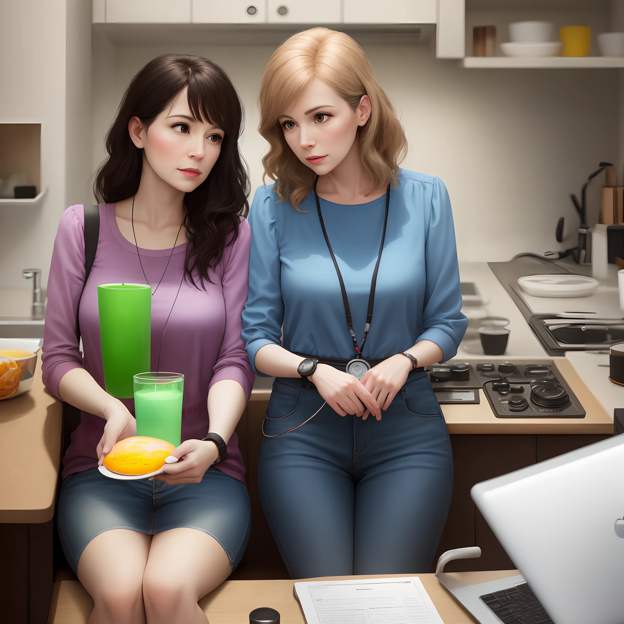 Moms who pretend to be monitored