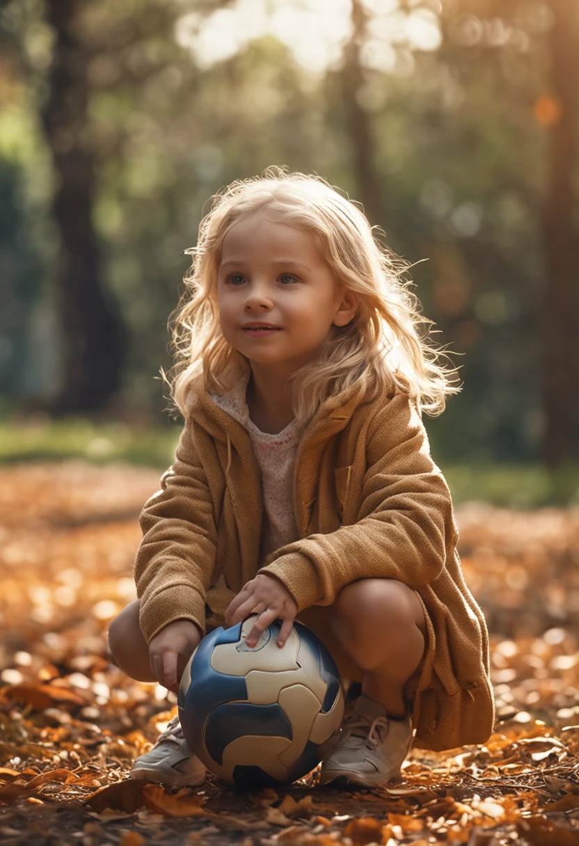 girl
7-year-blondark with trees
Playing with ball
ultra realistic photo,qualidade 8k, fullhd