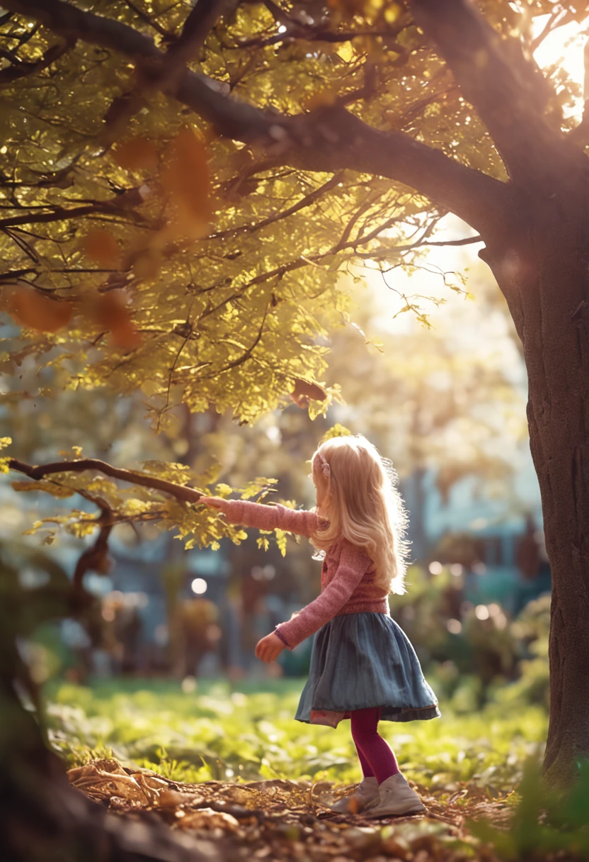  girl
7-year-blondark with trees
Playing with ball
ultra realistic photo,qualidade 8k, FullHD