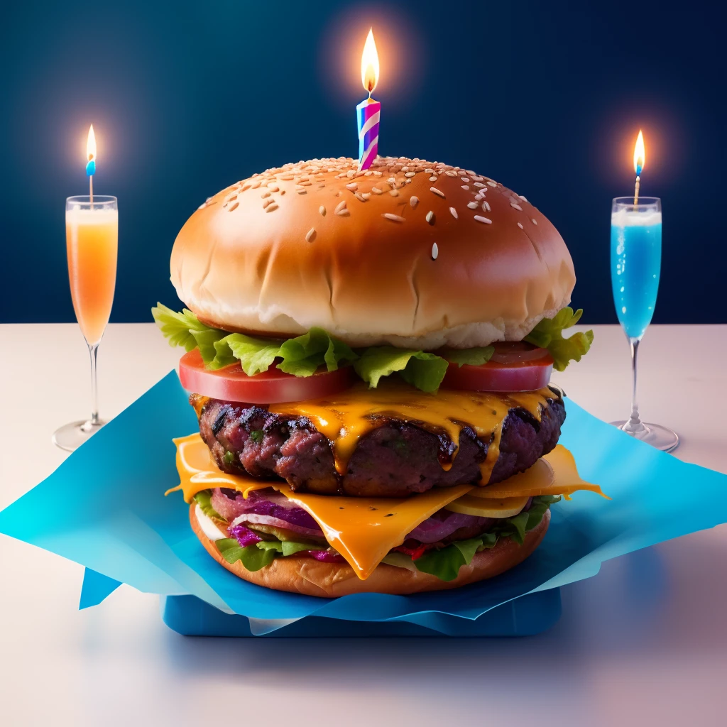 8 inch birthday burger