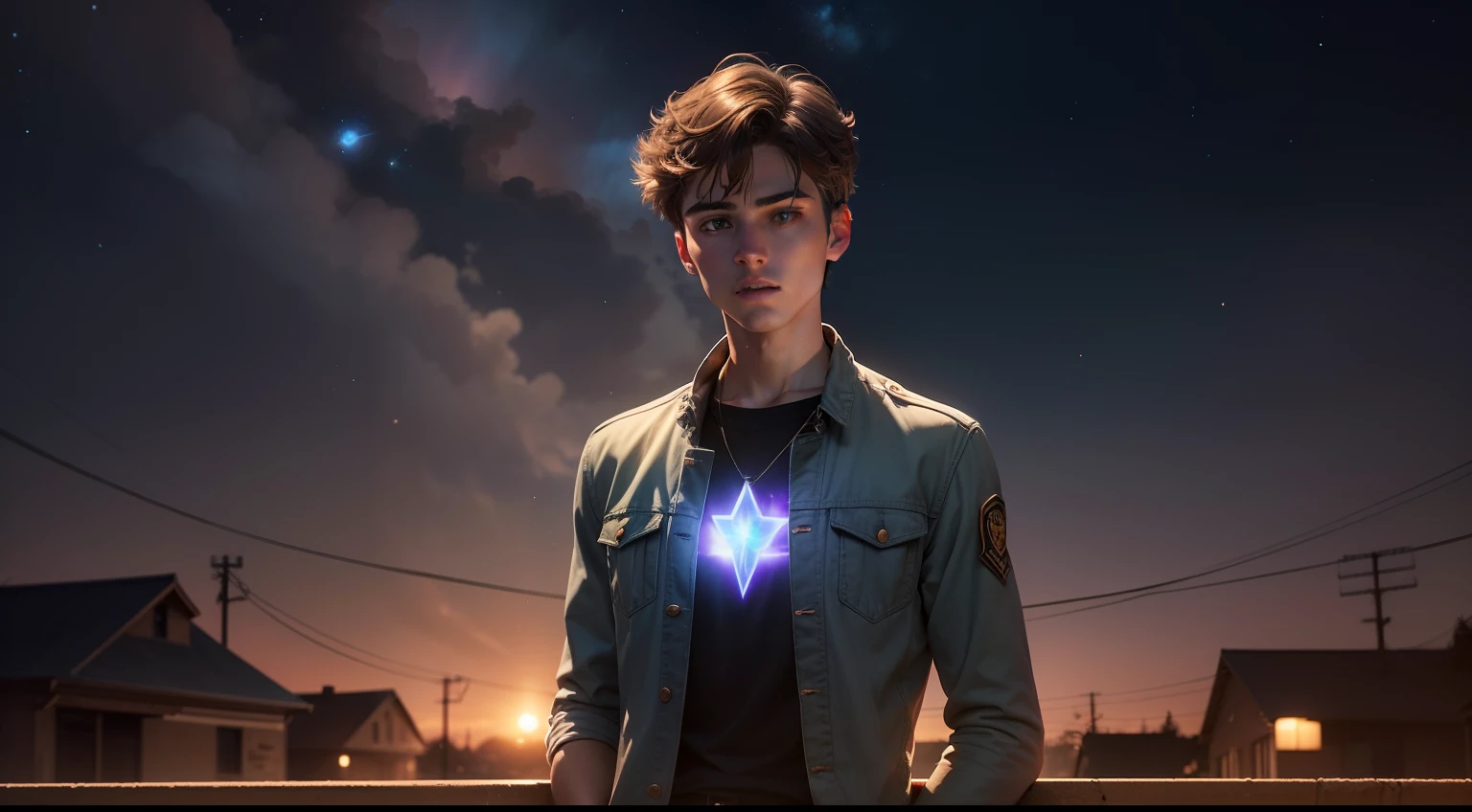 It was a quiet night in the small town of Starfire. Lucas, a young man curious and dreamy young man, always wondered if there was something beyond the physical world he knew. He had heard about something called "astral projection" and was determined to find out what it was.