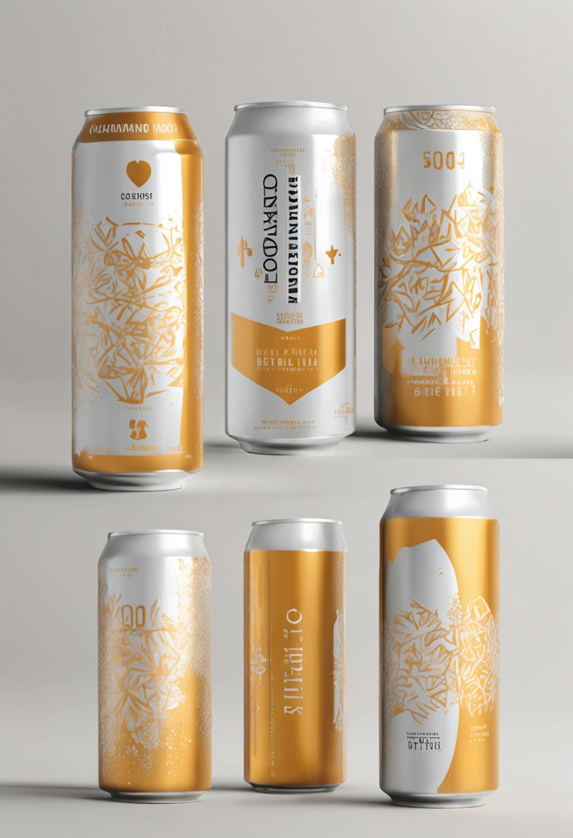 The image style chosen is modern and minimalist to reflect the balanced beer of the brewery. With a balanced malt and hops profile, Citrus notes and moderate bitterness from American hops, The label design will convey this energetic and refreshing essence. Sober colors and modern typography will be used, along with illustrations or graphics of American culture. The brand identity will be modern and minimalist, com um elegante logotipo em caixa alta e a cor dourada simbolizando qualidade. Product photography will include close-ups of beer cans with water droplets, using hyper-realistic techniques and detailed renderings. This will be combined with a high-resolution wallpaper.