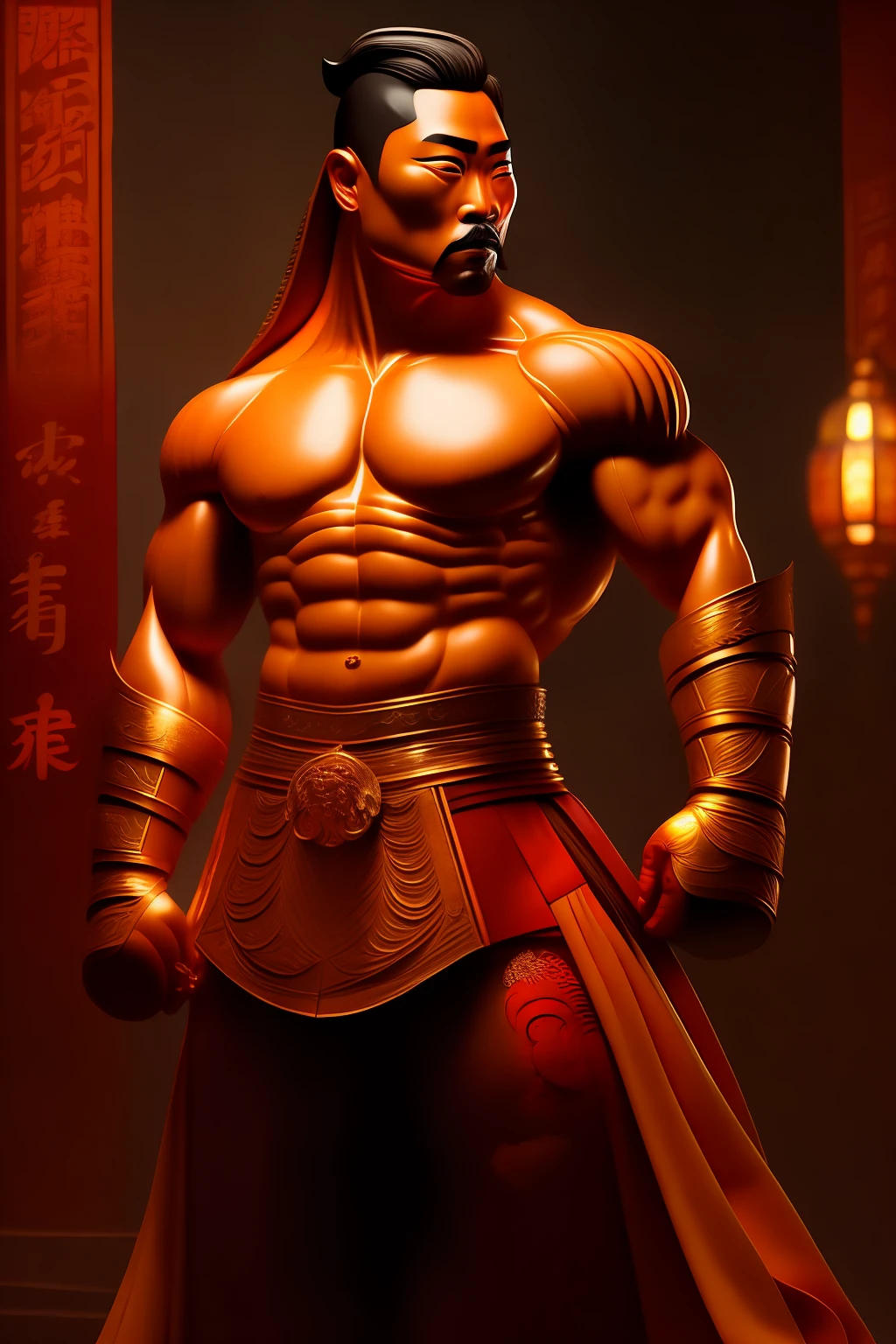 (obra prima), melhor qualidade, (8k papel de parede CG uniforme extremamente fino), (melhor qualidade), (best illustration), (melhor sombra), Foto de corpo inteiro, anthropomorphic tiger, Hercules, guerreiro, China Armadura pesada, Estilo de tinta chinesa, stunning ancient Chinese epic theme, Estilo de artes marciais, Contos de fadas chineses, altamente detalhado, Dynamic, cinemactic, impressionante, lifelike lighting, Vivid, Vibrando, 8k, Octanagem, motor de fantasia, Muito detalhado , Arte conceitual, realidade, motor de choro