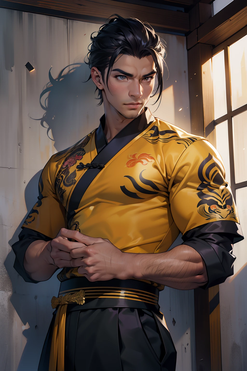 (obra prima), melhor qualidade, (8k papel de parede CG uniforme extremamente fino), (melhor qualidade), (best illustration), (melhor sombra), Foto de corpo inteiro, anthropomorphic tiger, Hercules, guerreiro, China Armadura pesada, Estilo de tinta chinesa, stunning ancient Chinese epic theme, Estilo de artes marciais, Contos de fadas chineses, altamente detalhado, Dynamic, cinemactic, impressionante, lifelike lighting, Vivid, Vibrando, 8k, Octanagem, motor de fantasia, Muito detalhado , Arte conceitual, realidade, motor de choro,
