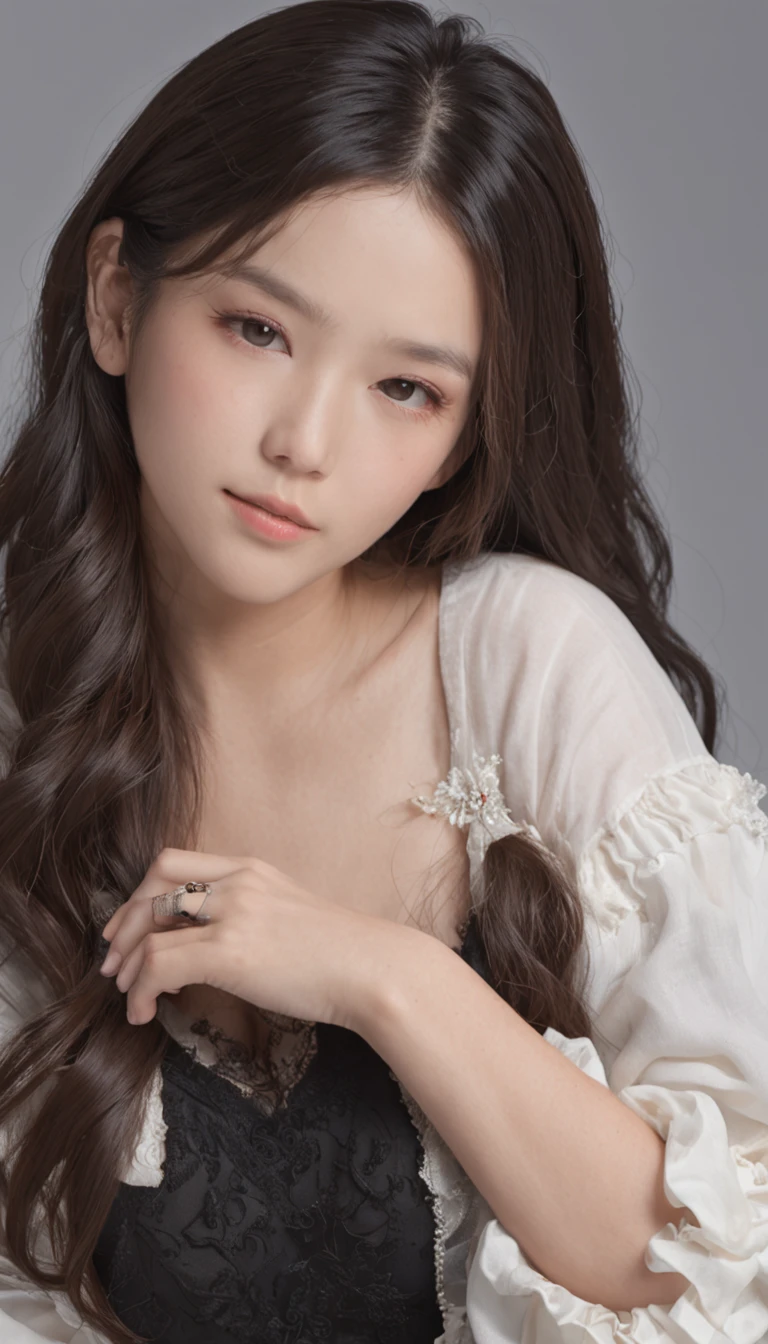 Best qualtiy,master-piece,超High resolution,(real light),(lifelike:1.4),photogr RAW,1girll,(full body image,Inside the room,Sit in a chair,Cross-legged),The face looks great.,slim,majestic,Small Fresh,(White collared shirt,Black miniskirt),Smile,Long black hair,Beautiful Hair Jewelry,Beautiful teen girl,Detailed scenes, exquisite digital illustration, detaild,ultra-detail, cinematic quality, (Beauty and Aesthetics,beautiful big breasts),Correct Hand,anatomy correct, ((from the bottom))、enchant、Yardai Construction、Helmet、Work clothes、