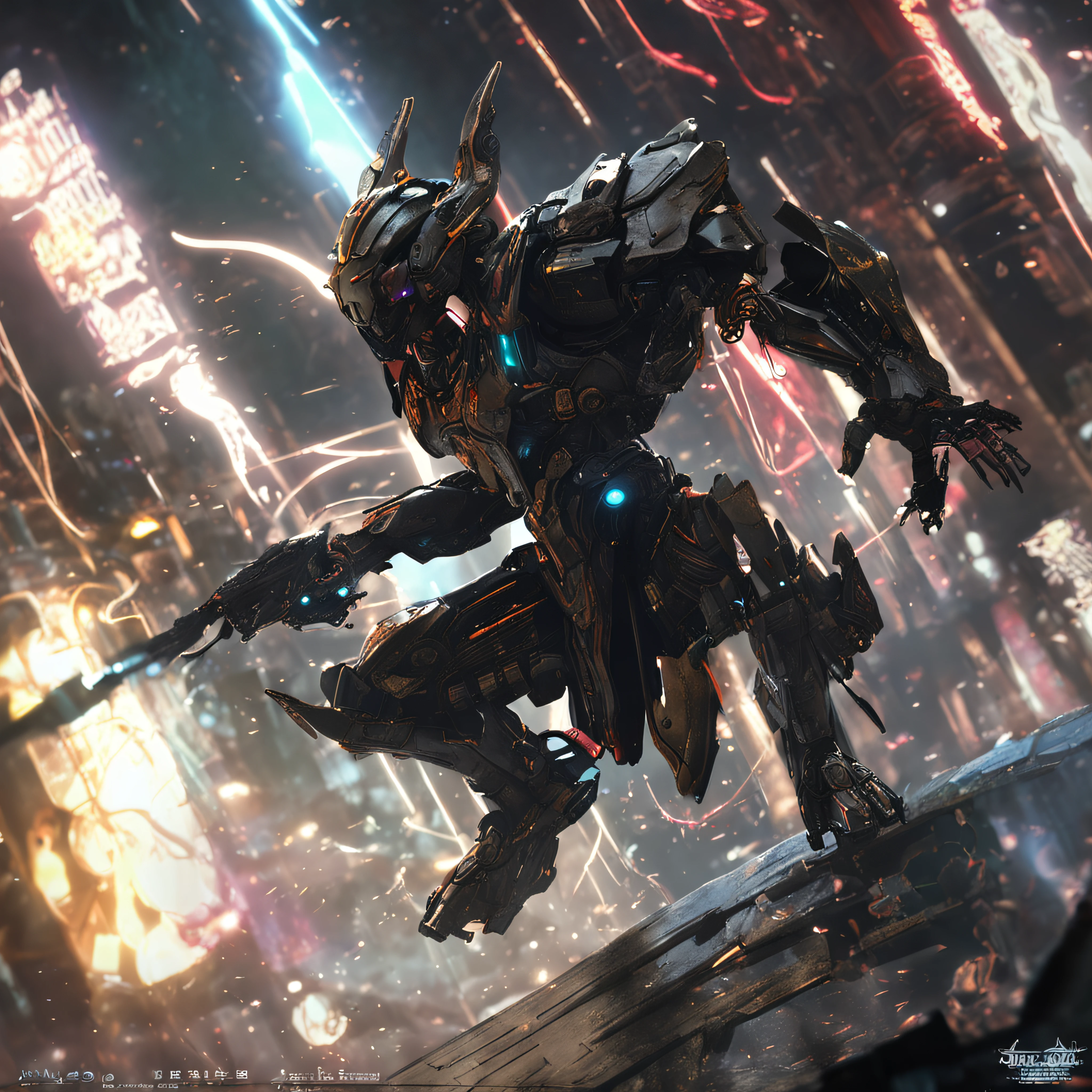 Best quality, Masterpiece, 超高分辨率, (photograph realistic:1.4), Dream-like,fusionart, Shadowdancer, shadow magic, darkness control, stealth, shadowstep, umbral spells, hidden blade,cyber punk perssonage,mechs