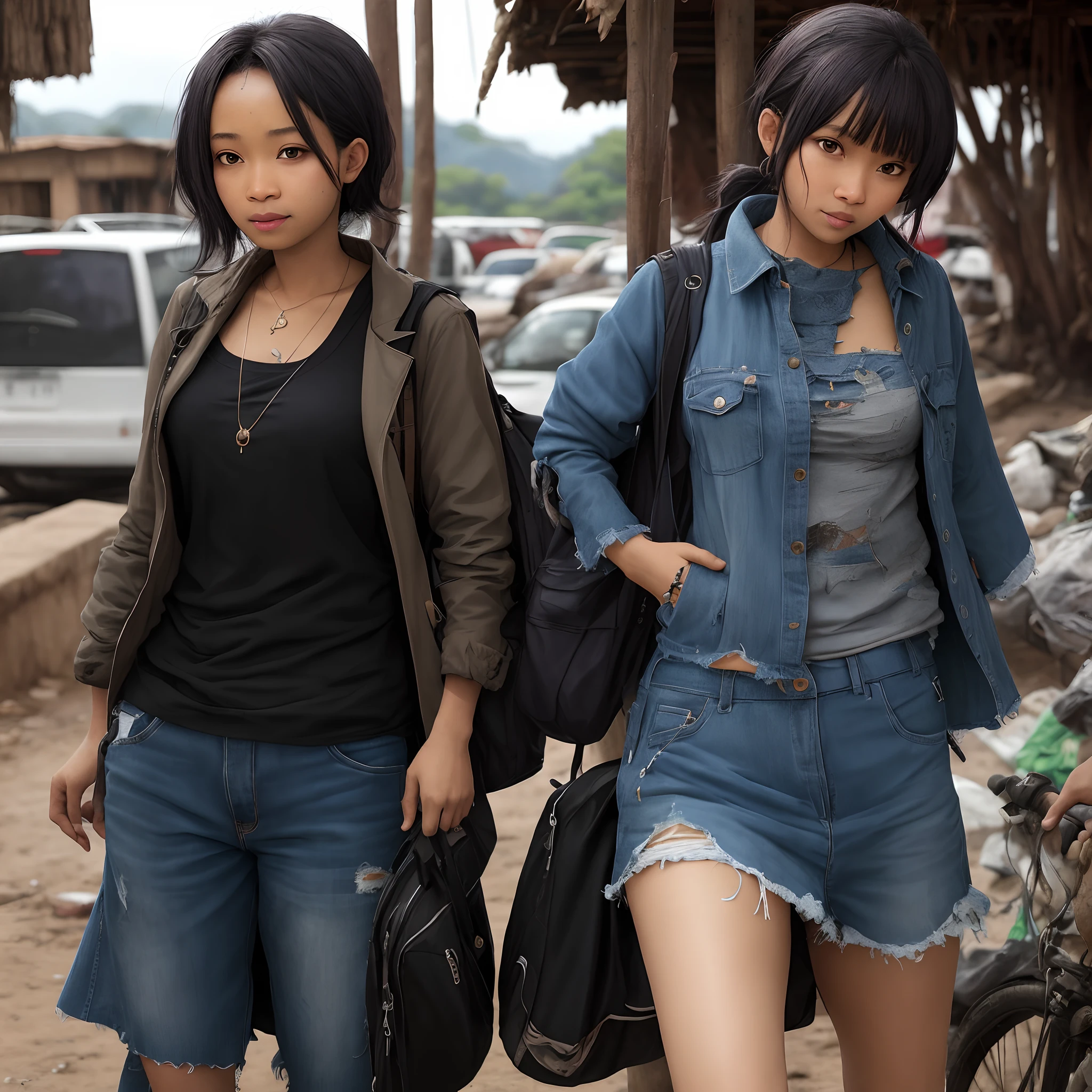 Clothes are tattered,Machima, who looked more lewd