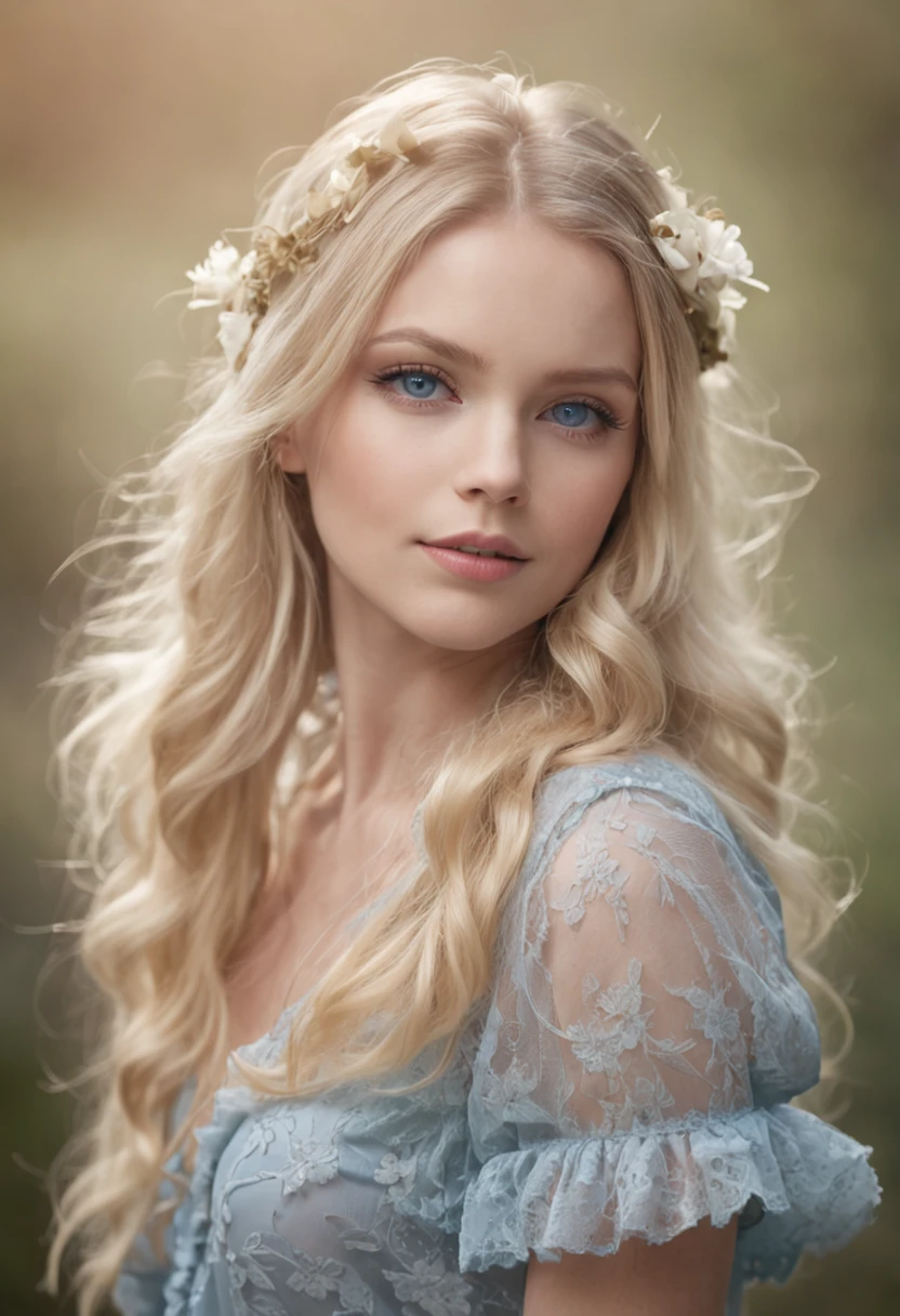 blonde girl, blue eyes, beautyful, dancing
